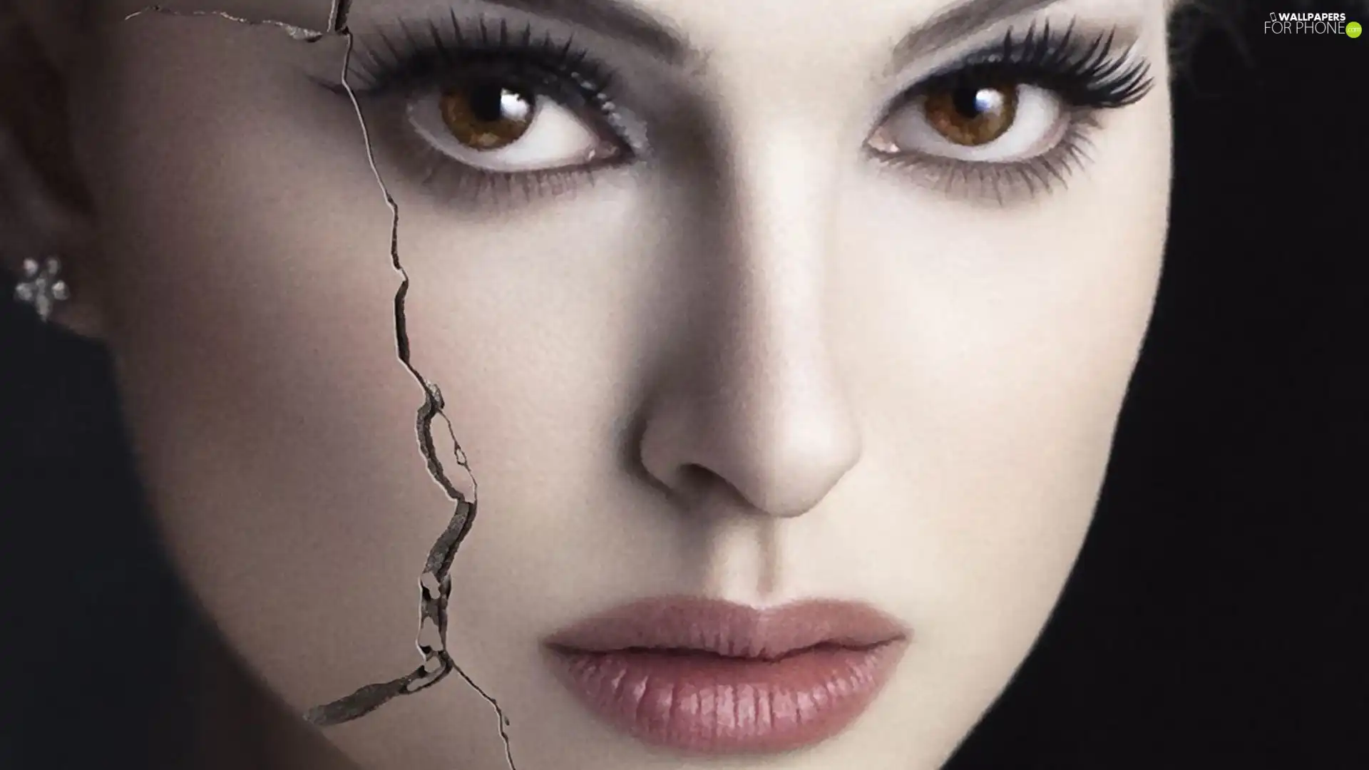 crack, Natalie Portman, face