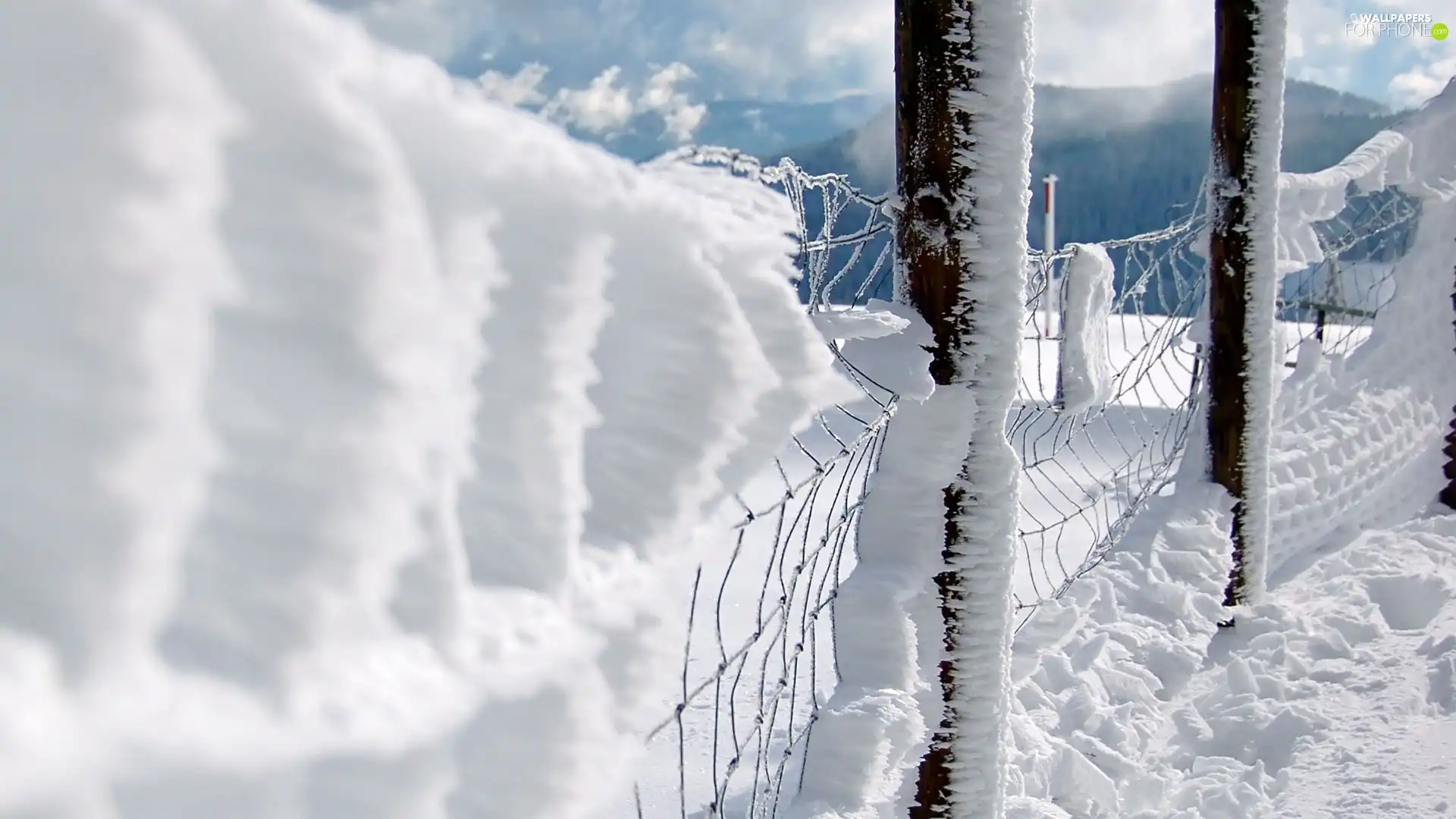 winter, snow, Fance, Mountains