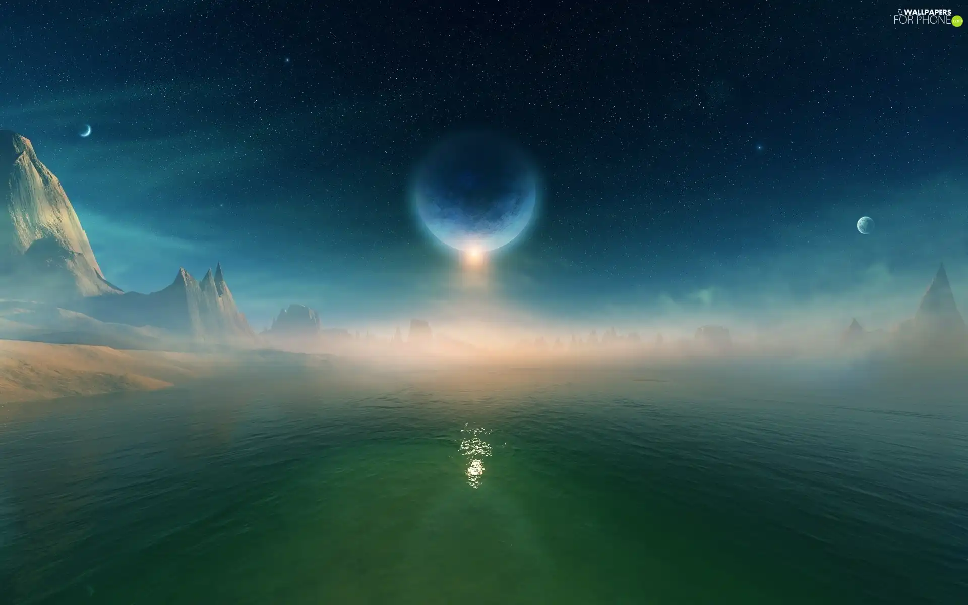fantastic, water, Planets