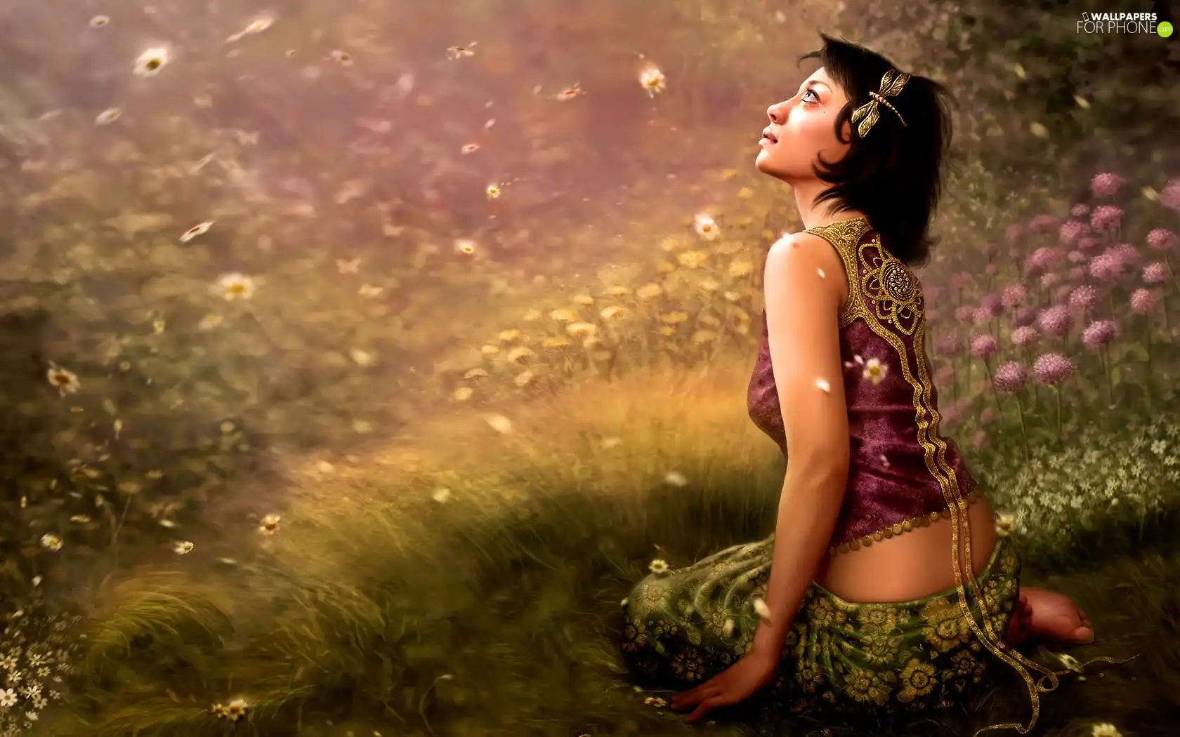 fantasy, Women, nature