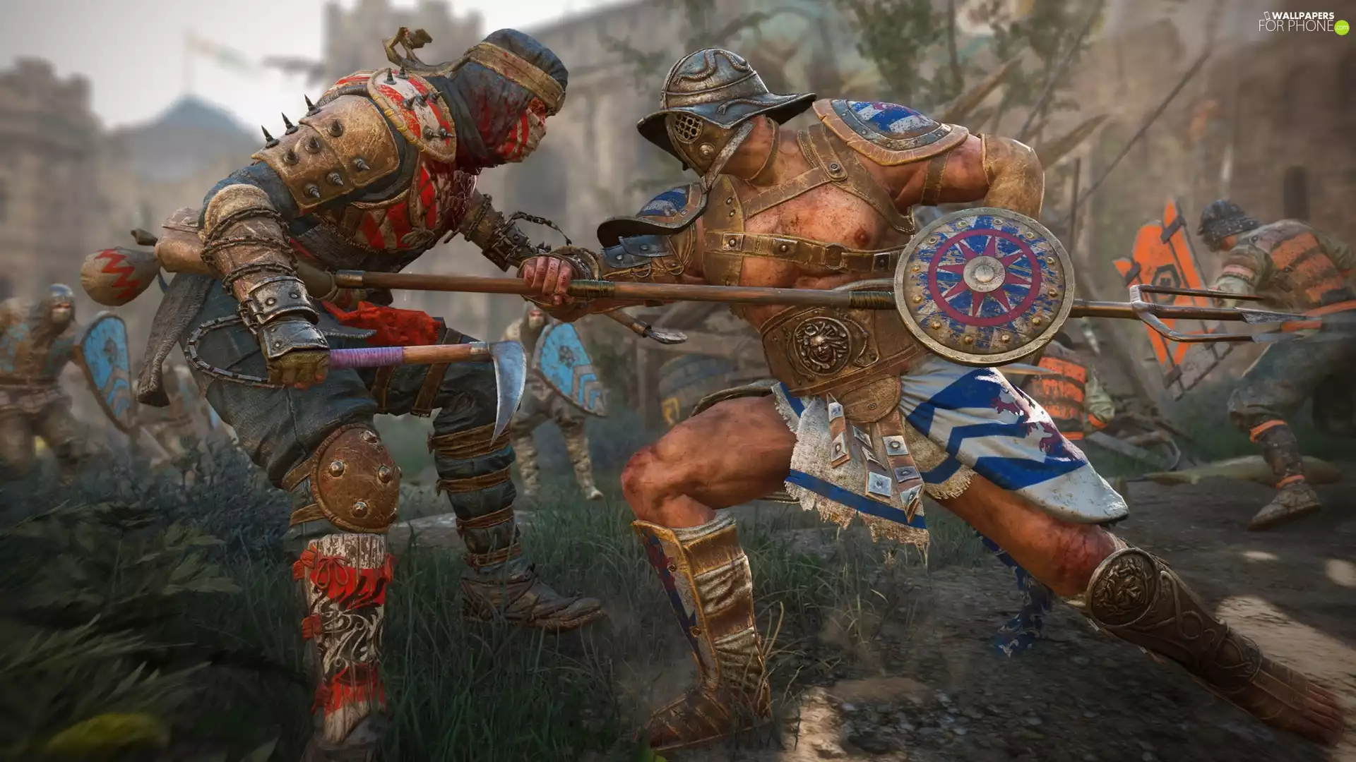 For Honor, gladiator, Fight, Samurai Shinobi
