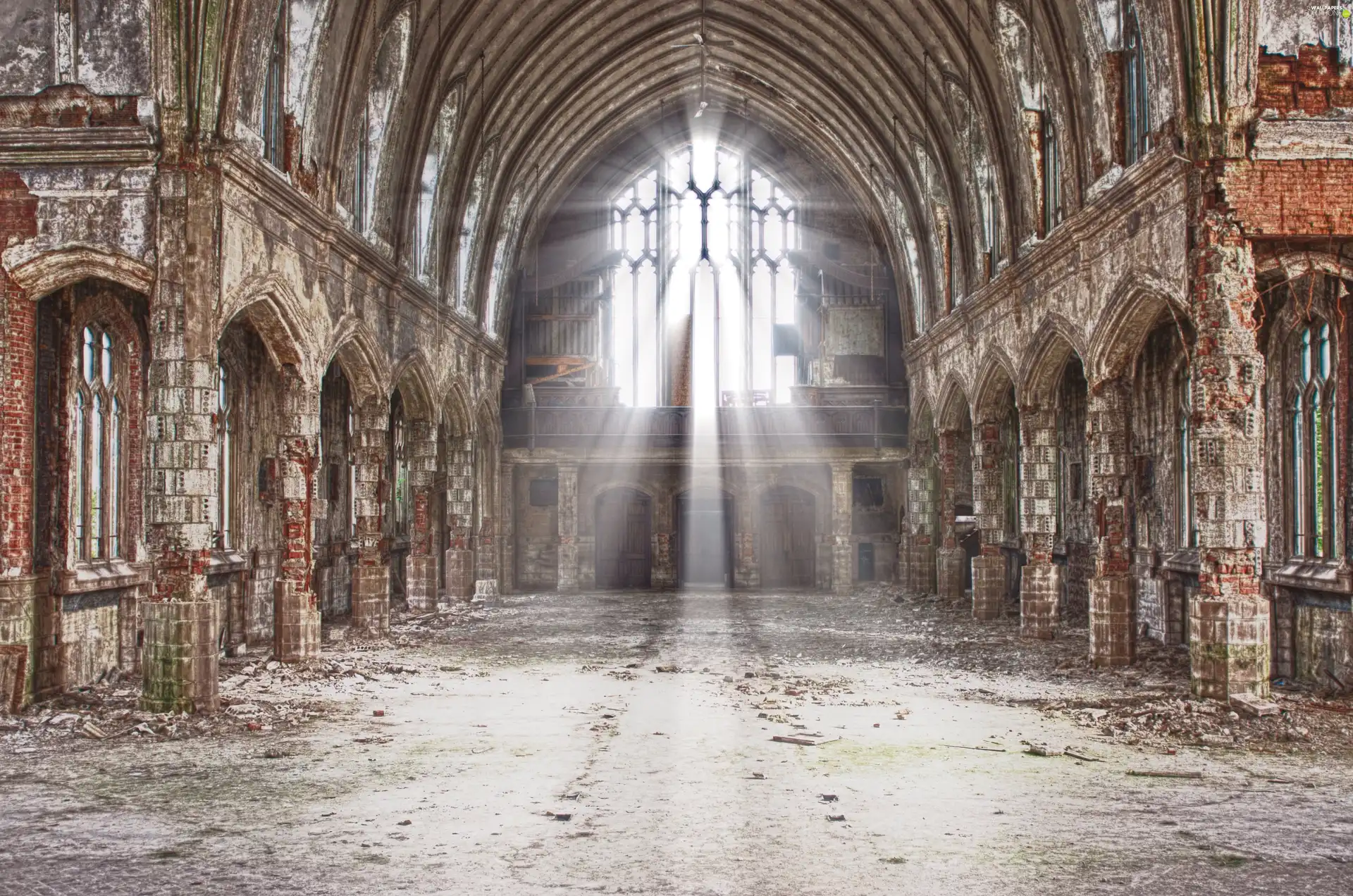 ligh, Church, flash, luminosity, sun, Window