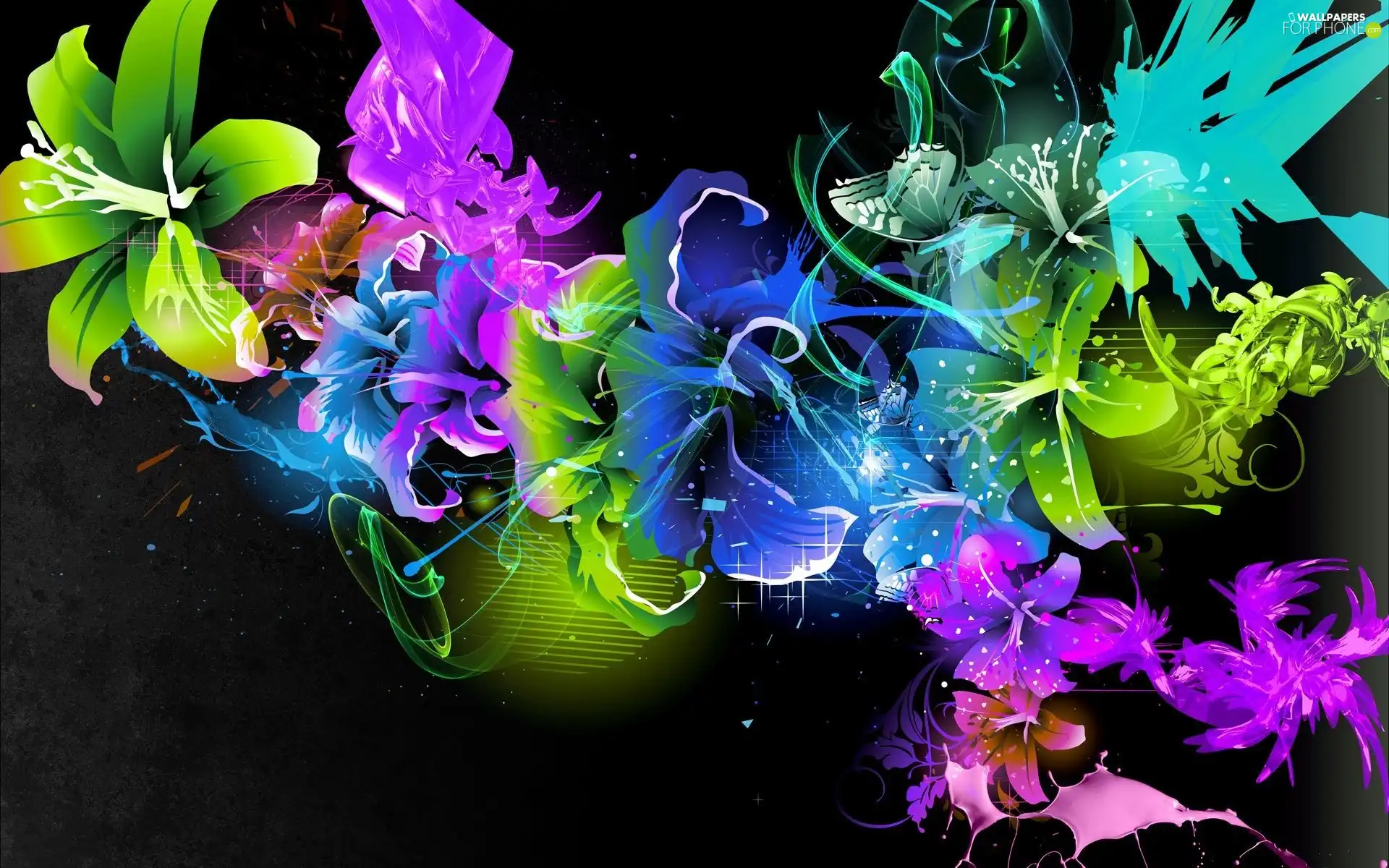 abstraction, Flowers