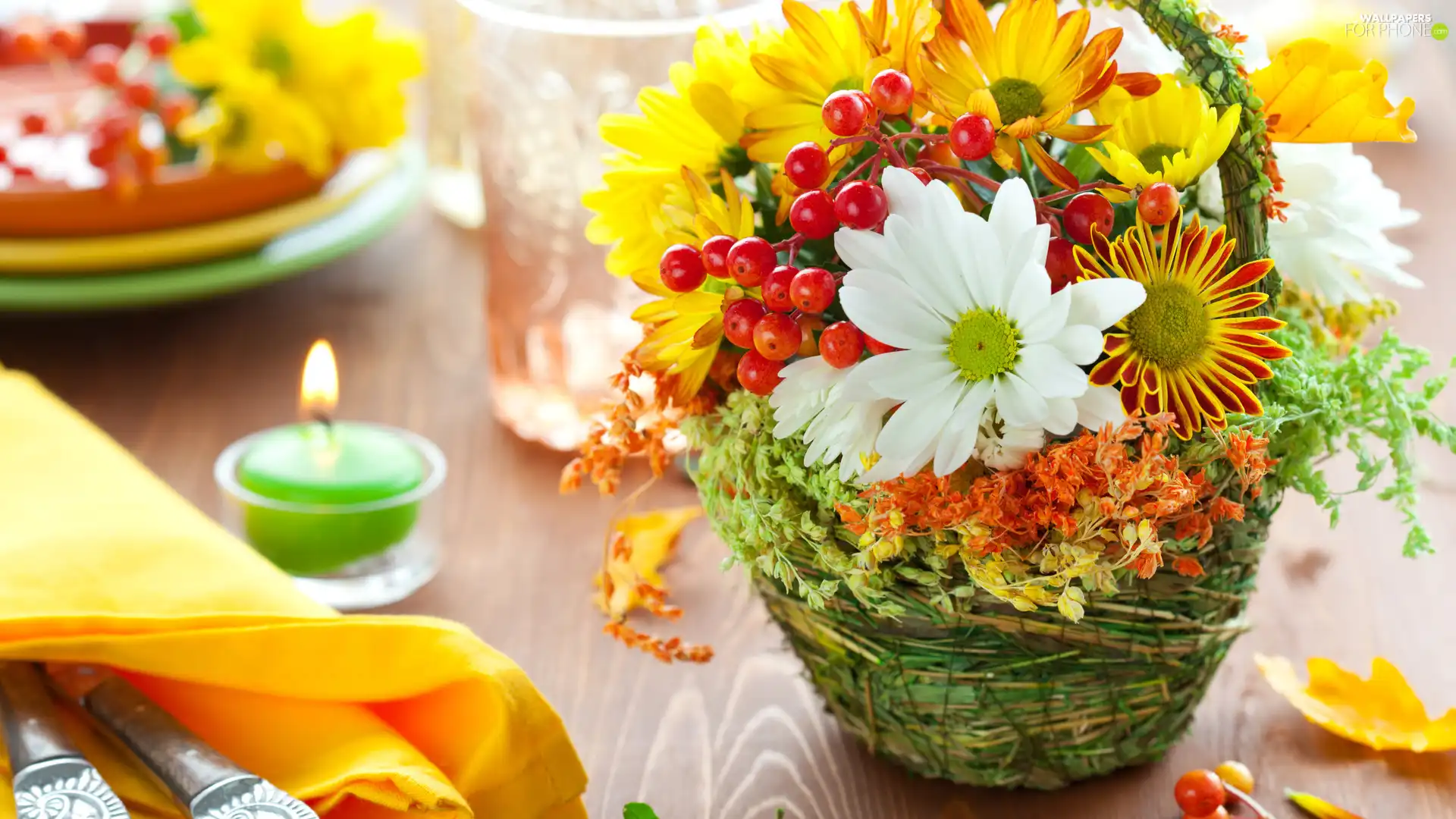 flowers, bouquet, autumn