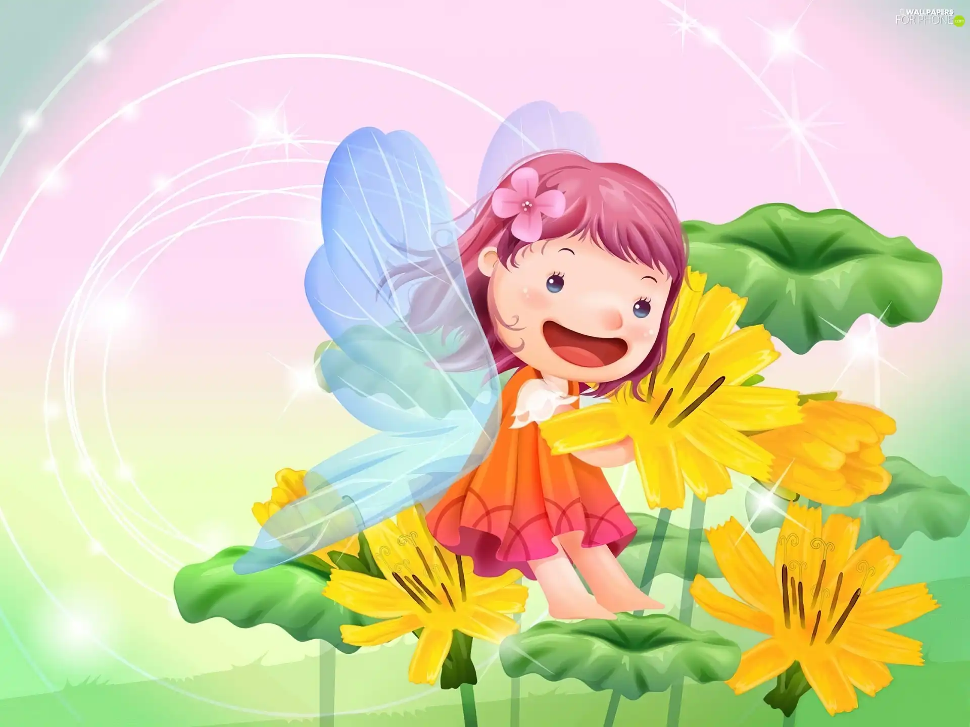 Flowers, Kid, elf
