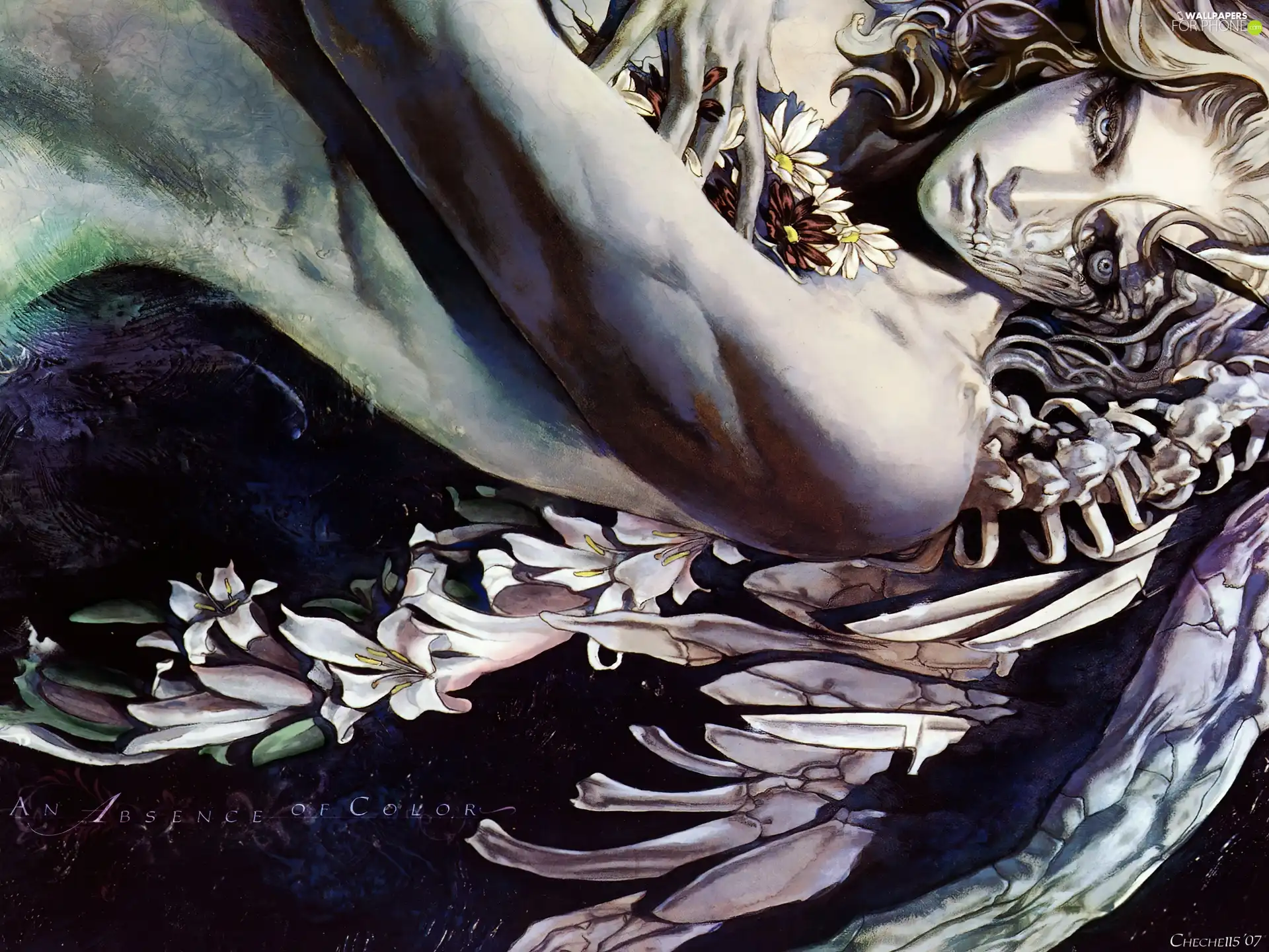 Women, Flowers