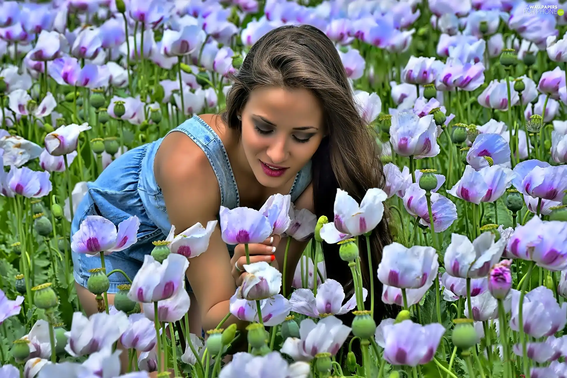 Women, Flowers