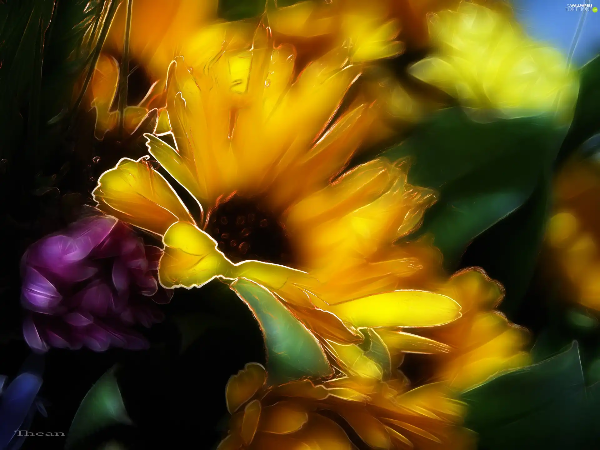 Fractalius, Flowers, Wildflowers