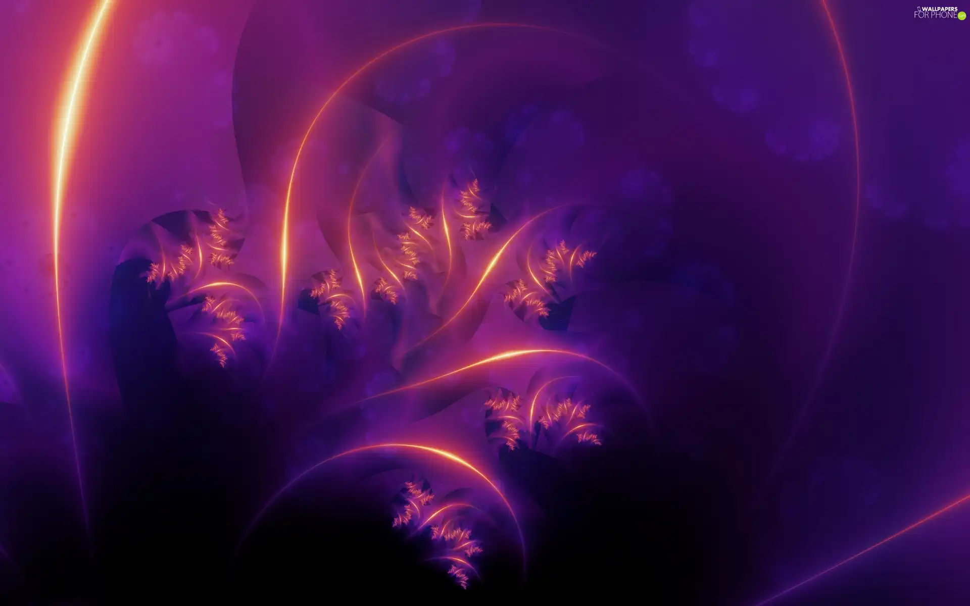 Fraktal, purple, Leaf