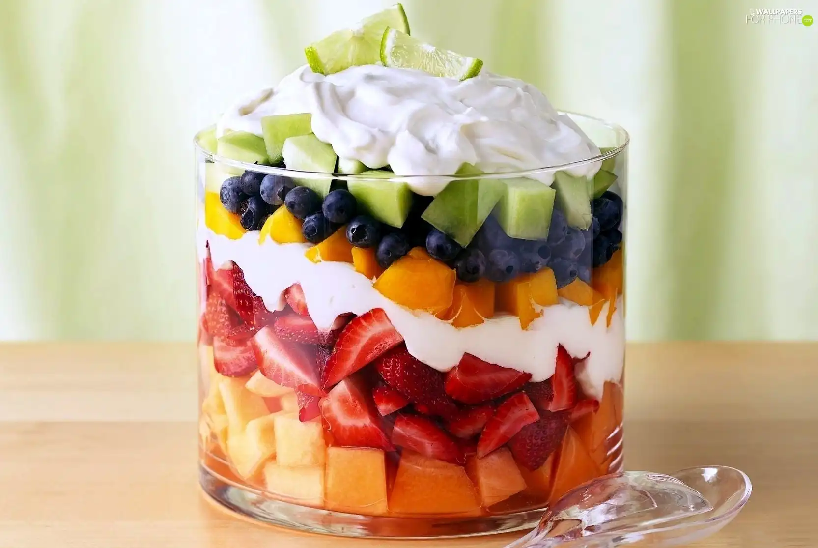 salad, fruit