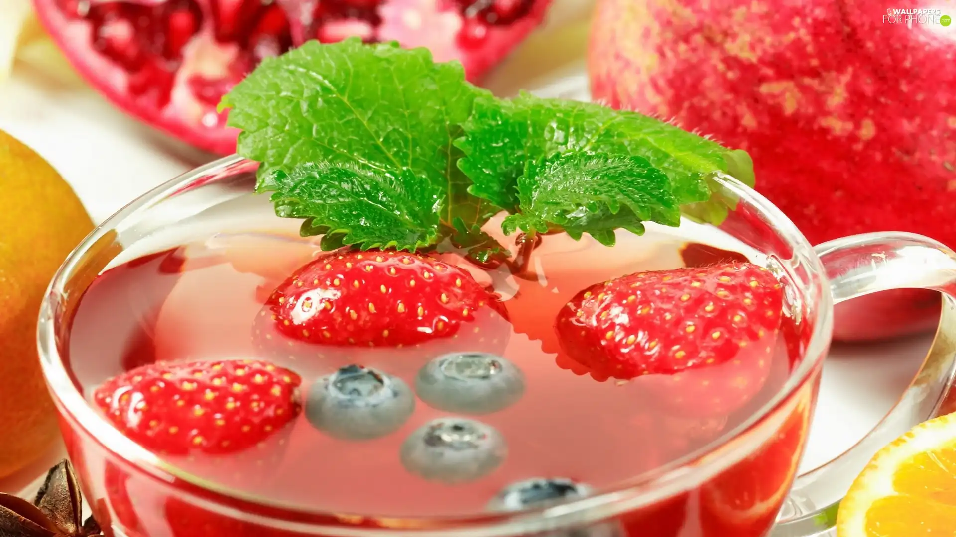 Fruits, dessert, jelly