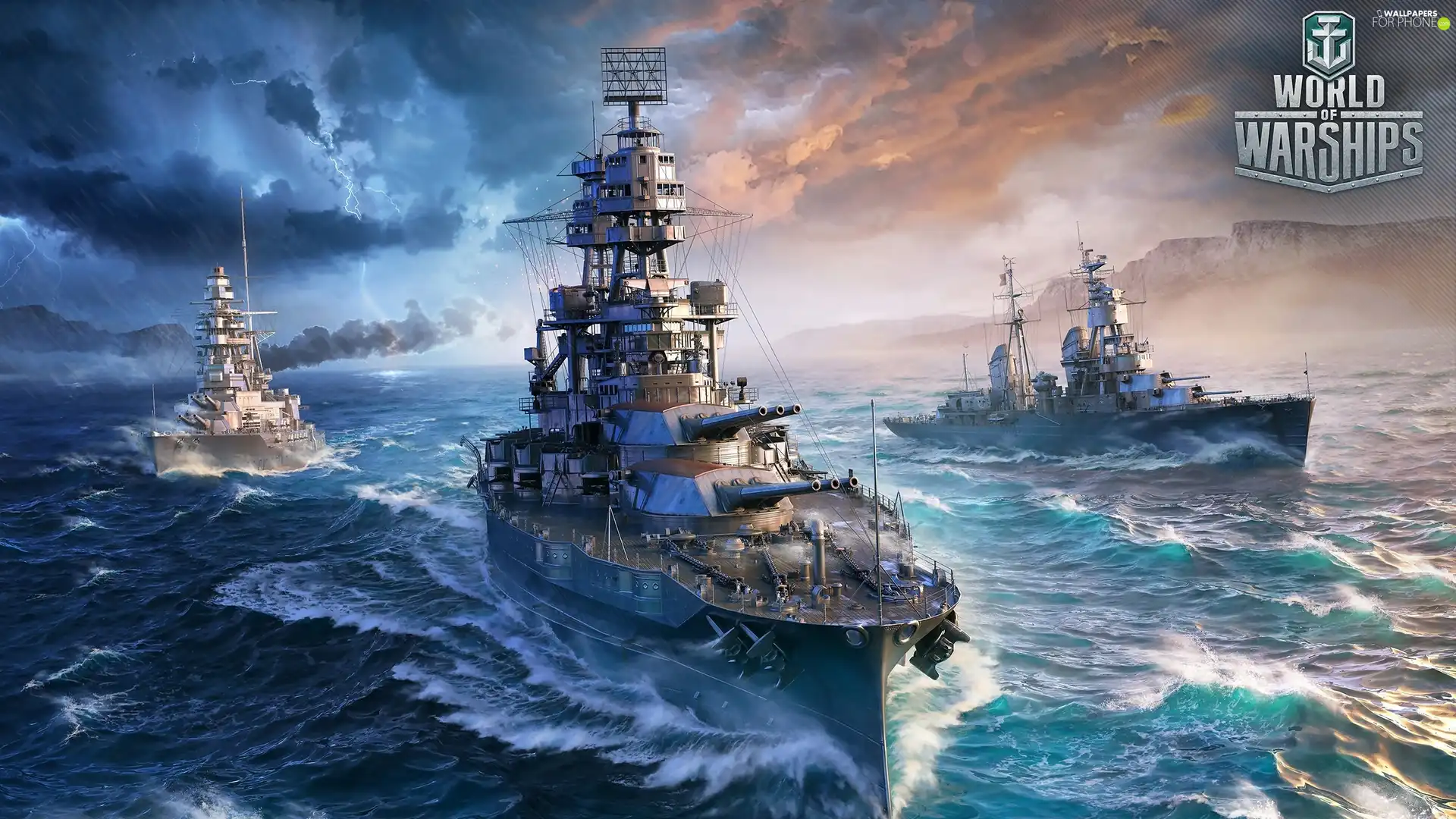 World Of Warships, ships, game, sea