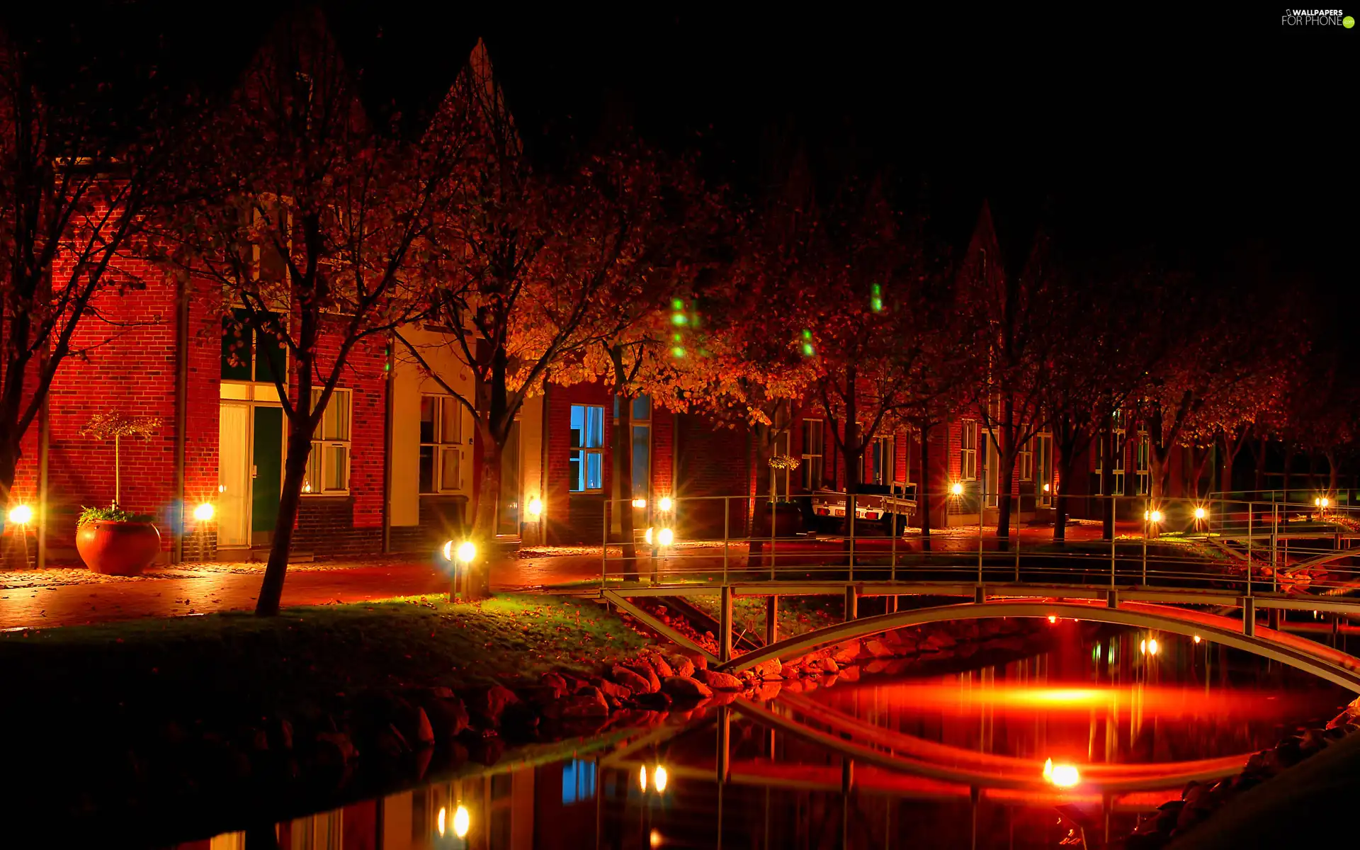 colors, bridge, Germany, Town