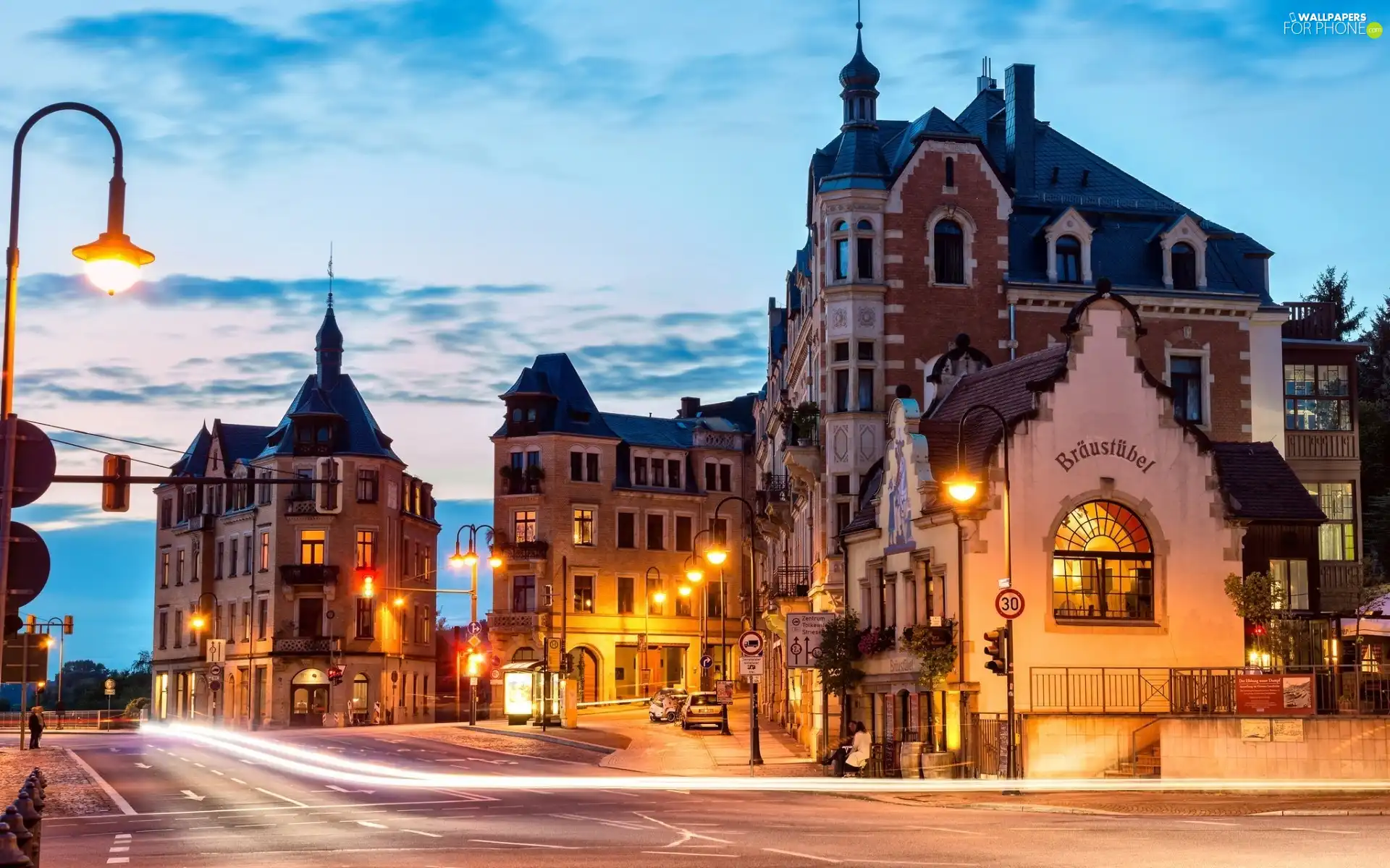 Houses, Dresden, Germany, Street