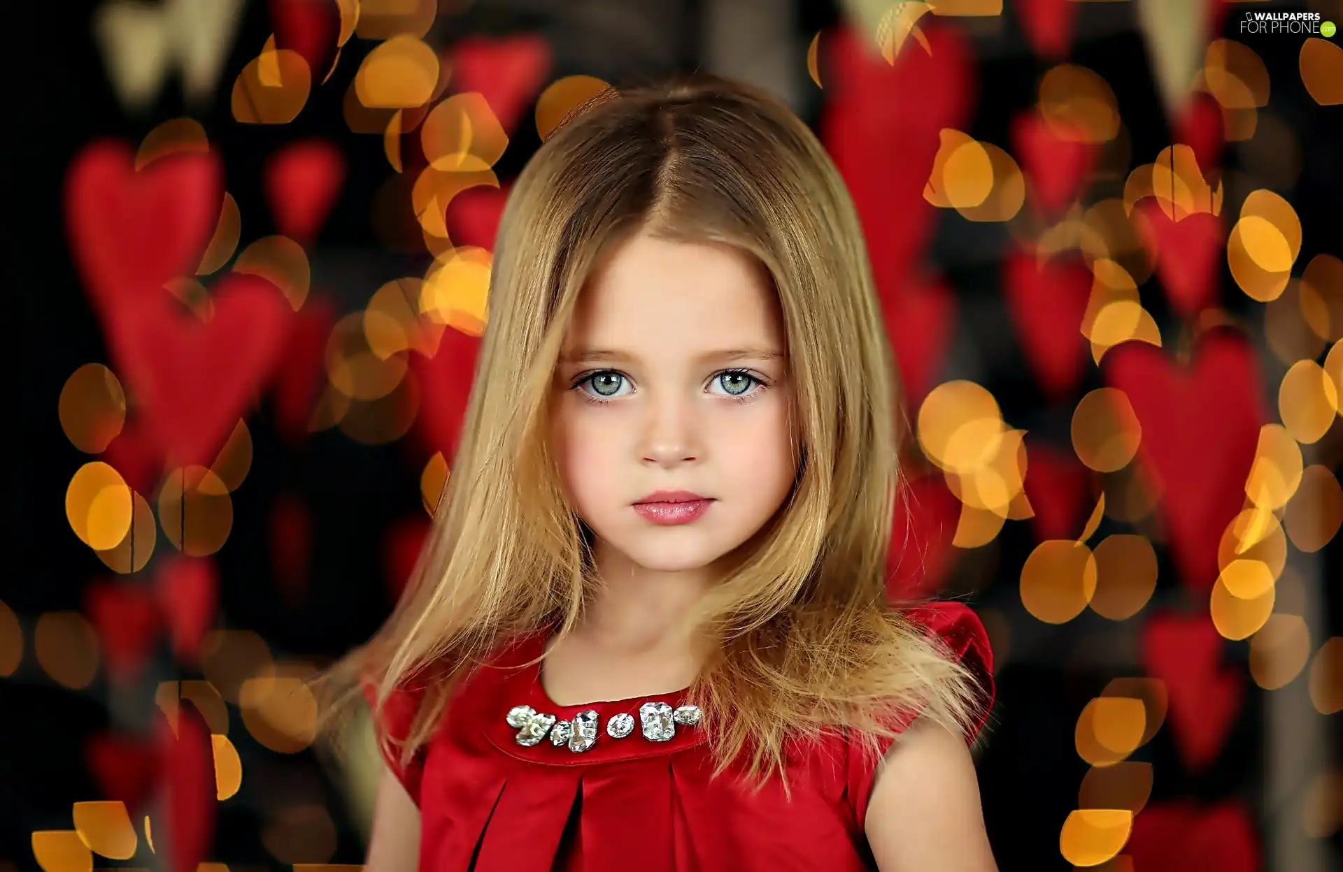 glamour, face, girl, Blonde, Kid