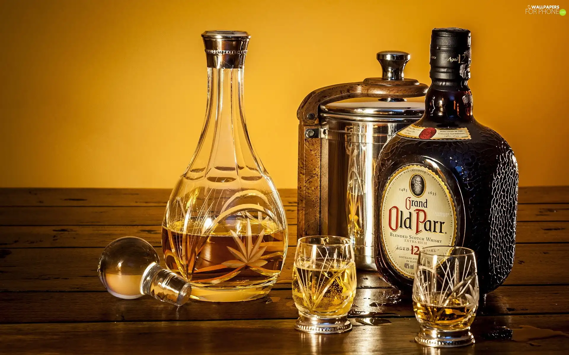 glasses, Whisky, carafe