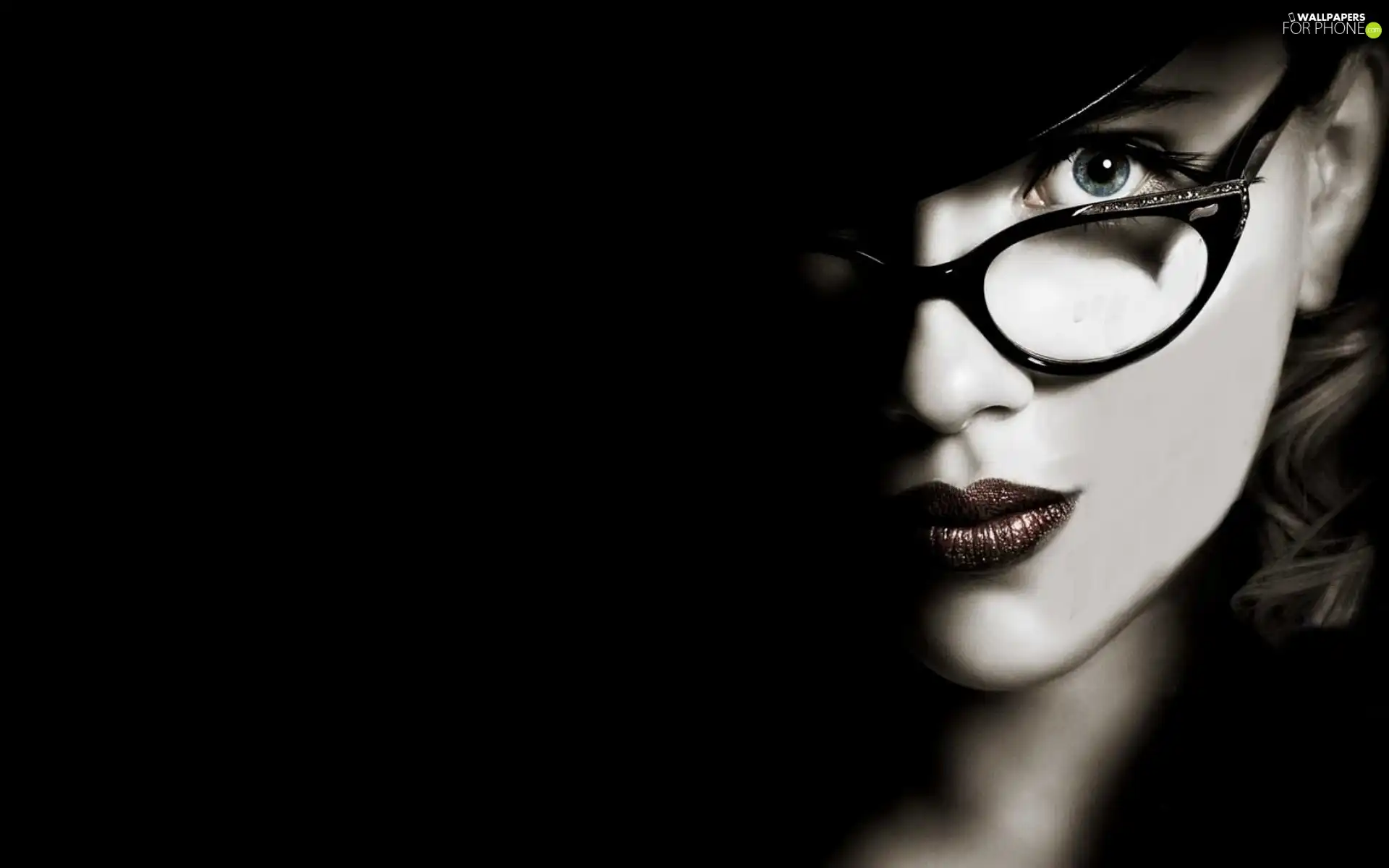 glasses, Women, face