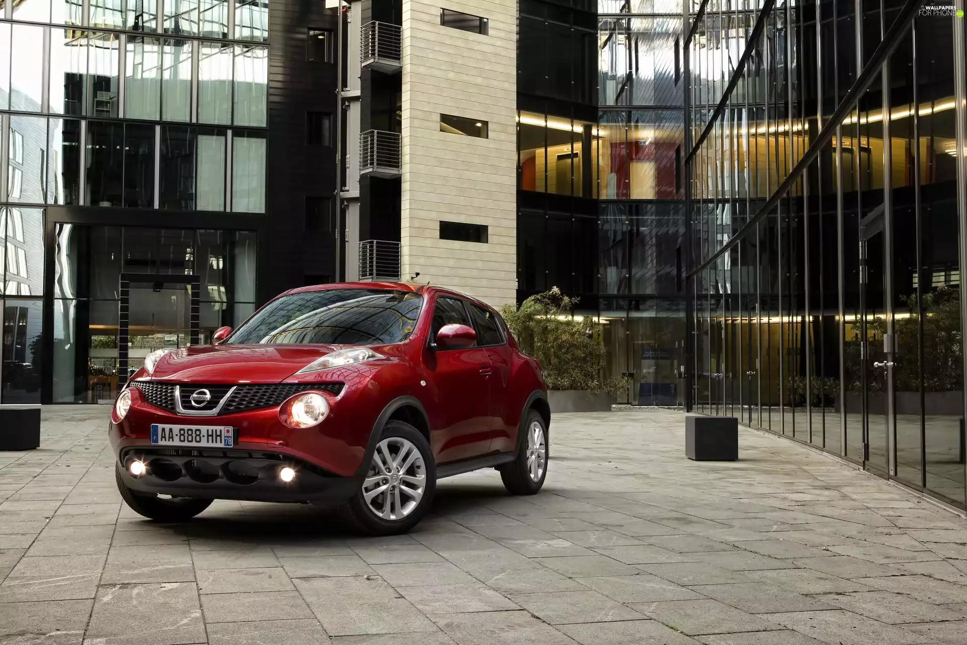 buildings, Nissan Juke, glazed