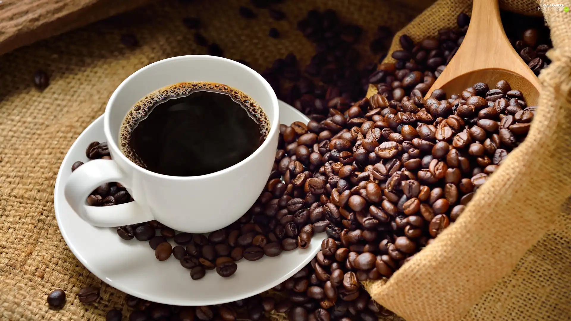 White, coffee, grains, cup