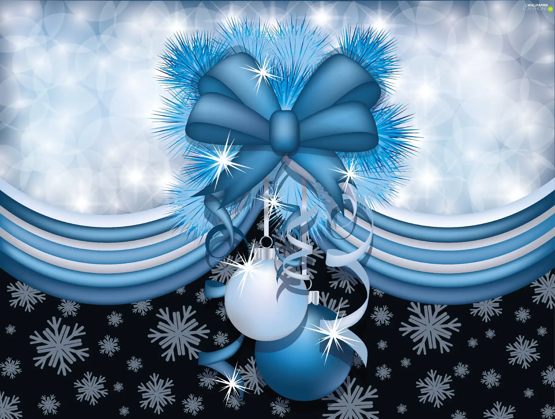 graphics, bow, baubles