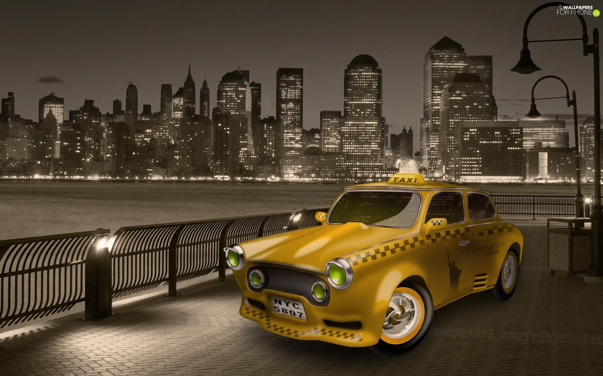 graphics, American, Cab