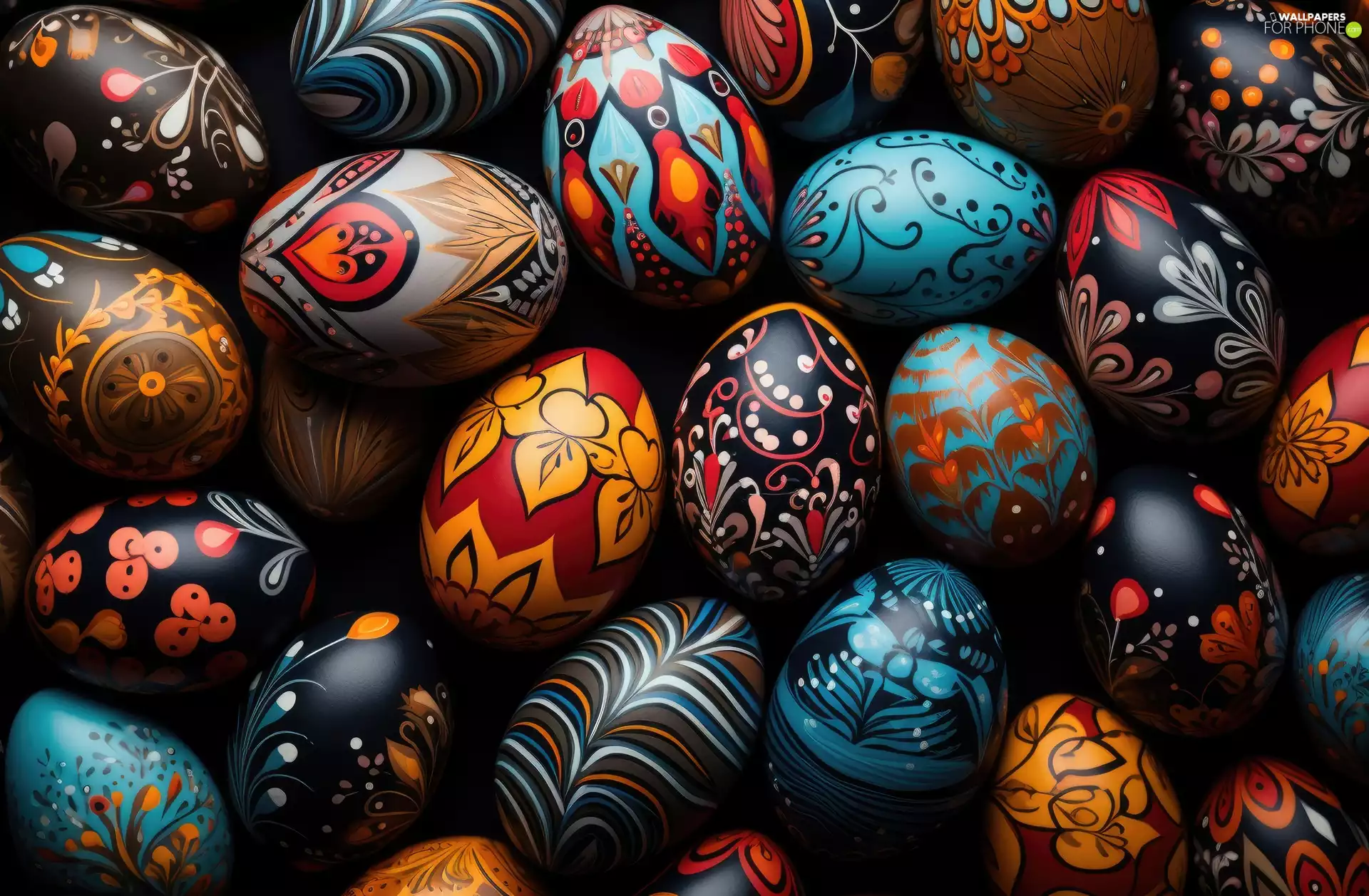 paint, Easter, color, graphics, eggs, eggs
