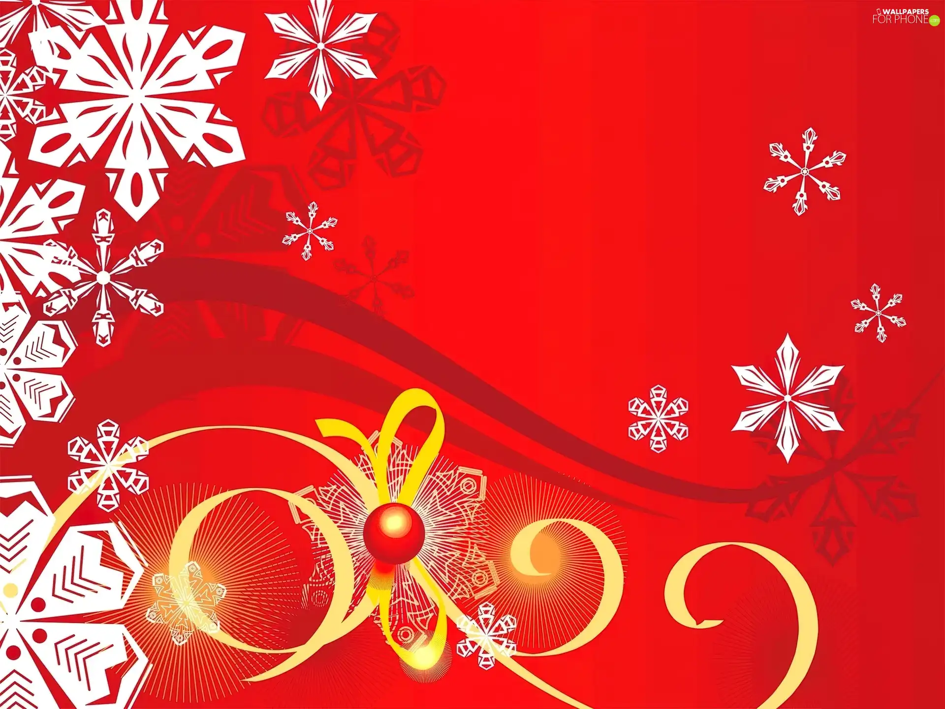 flakes, ribbon, graphics, snow