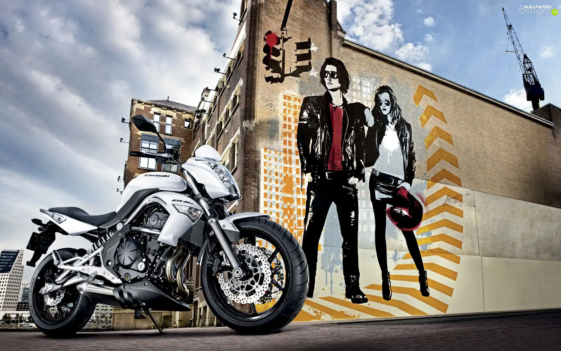 Kawasaki, a man, graphics, Women