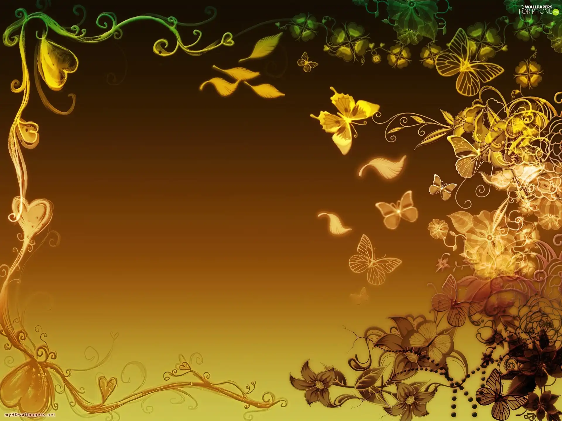 graphics, Butterflies, Leaf