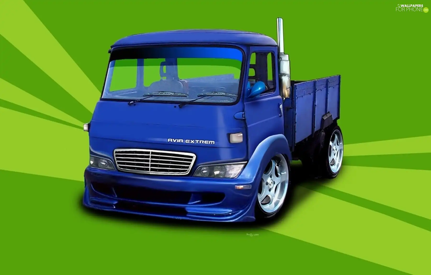 lorry, crate, graphics, Avia