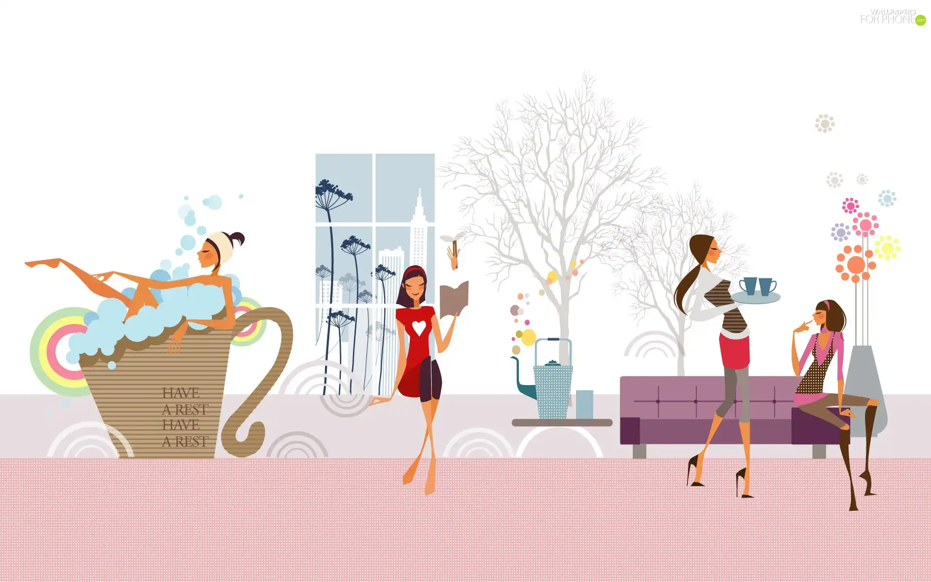 graphics, Womens, resting