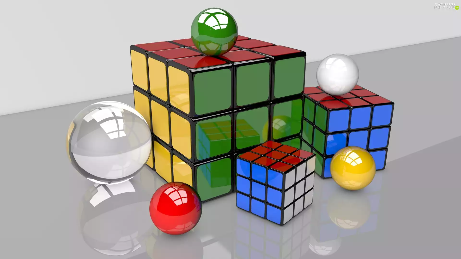 3D Graphics, Rubiks cubes, Orbs