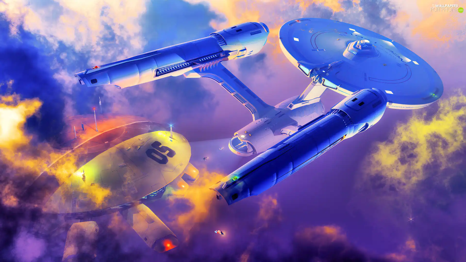 graphics, Enterprise, spaceships