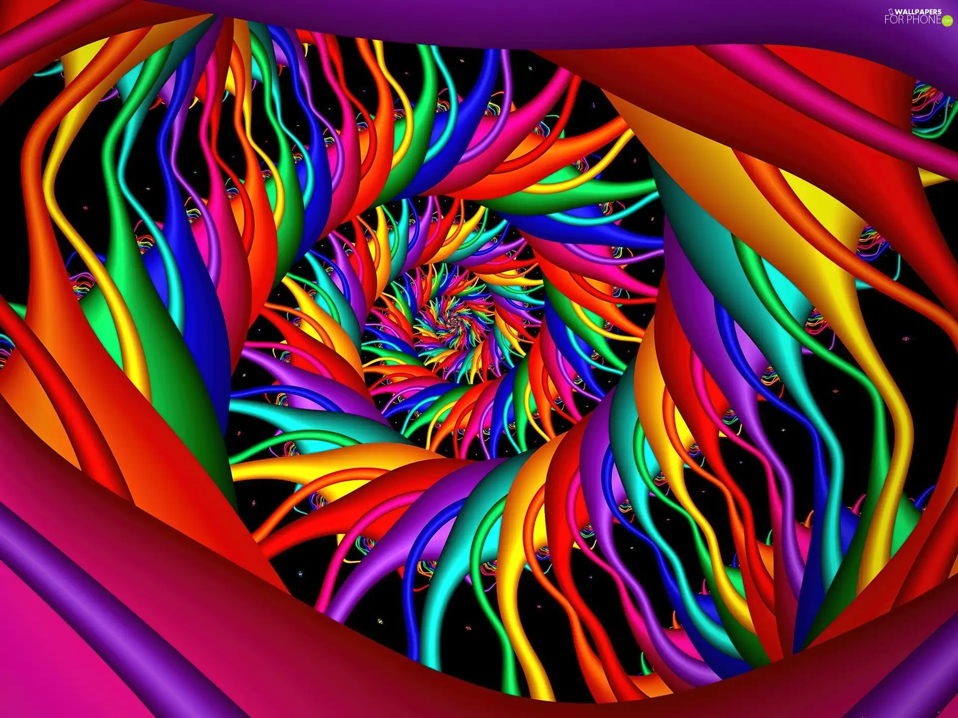 graphics, Rainbow, spiral