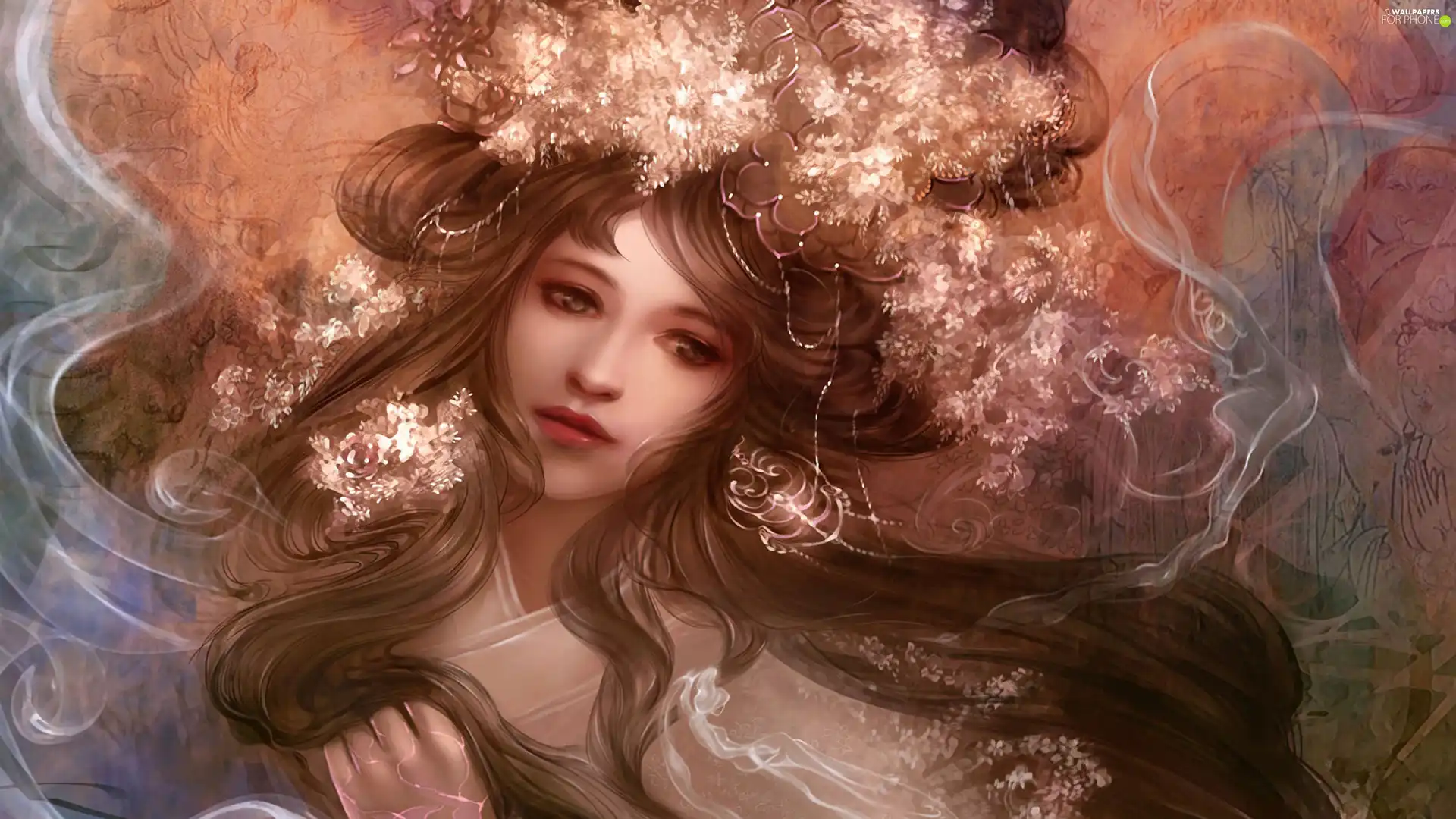 Women, Hair, graphics, Longs
