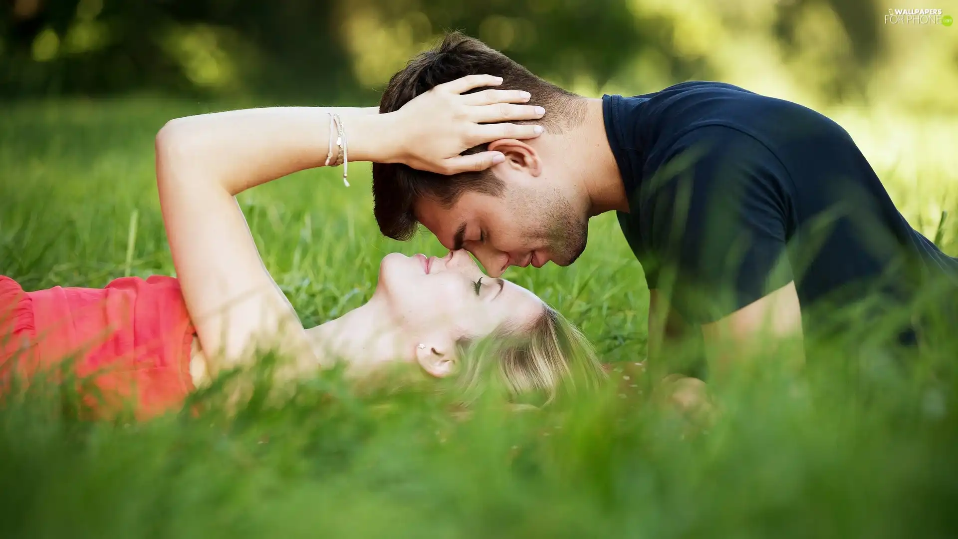 Women, love, grass, a man