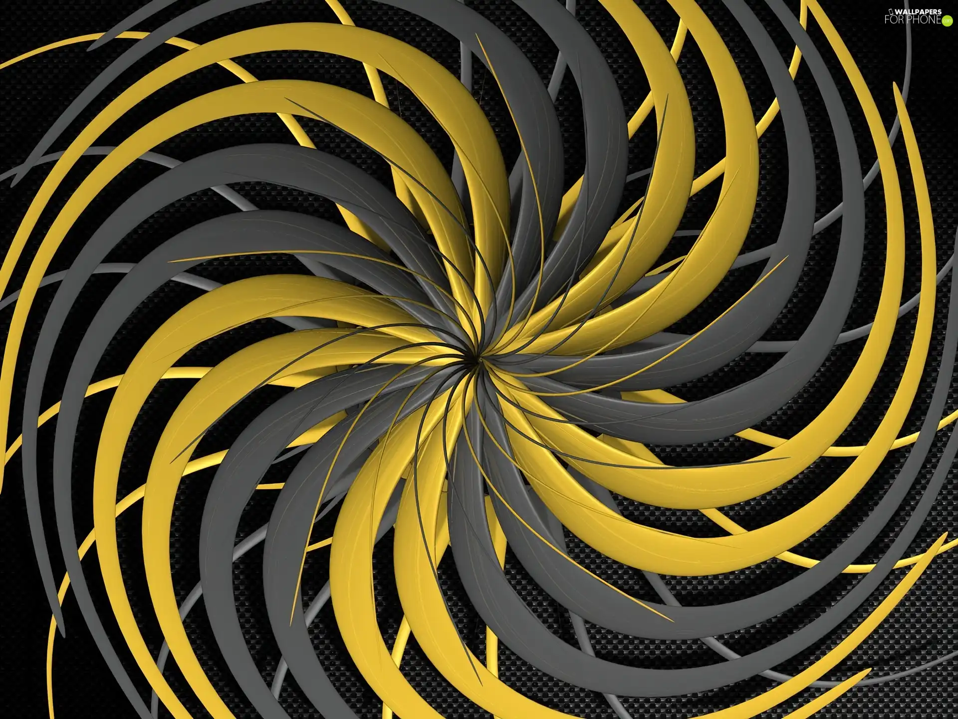 gray, spiral, yellow