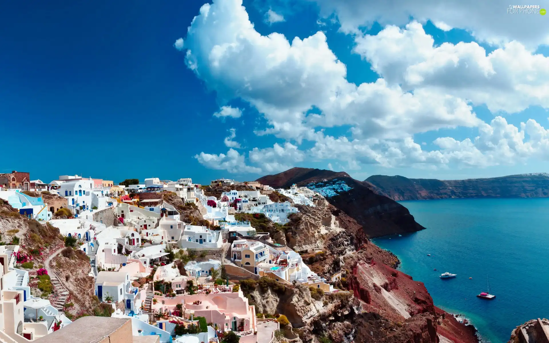 Greece, panorama, santorini