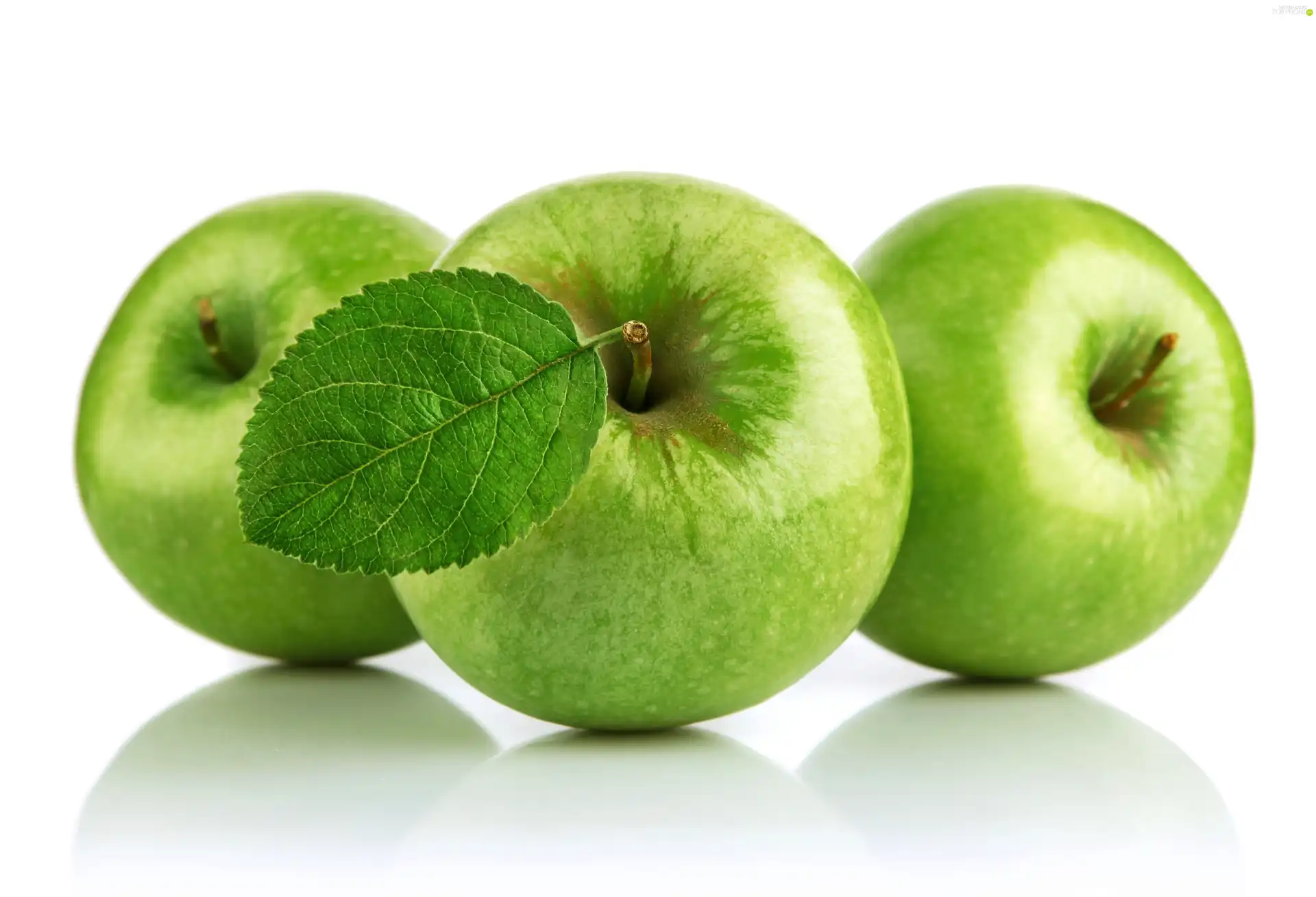apples, Three, green ones