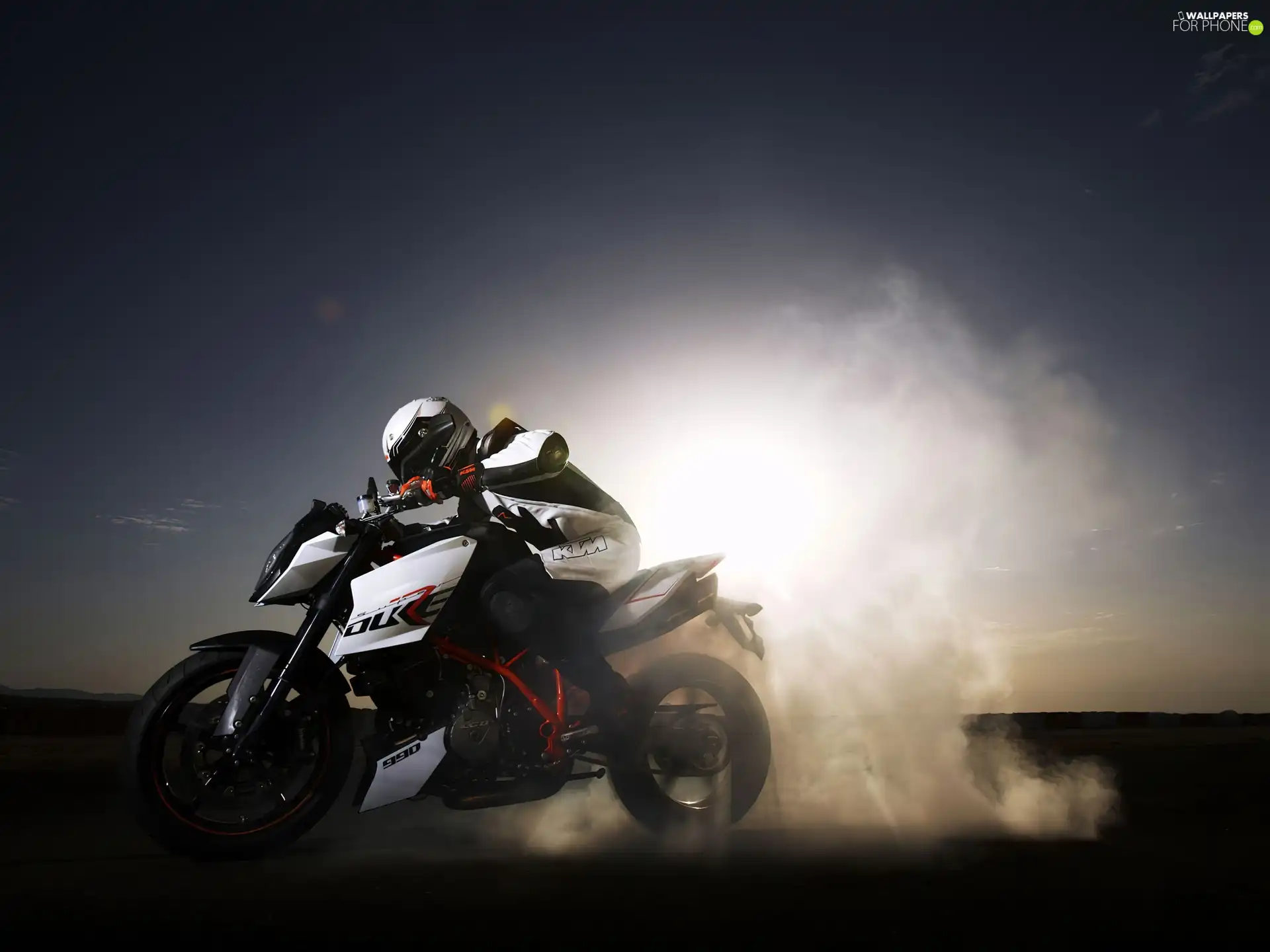 gum, KTM 990 Super Duke R, burn