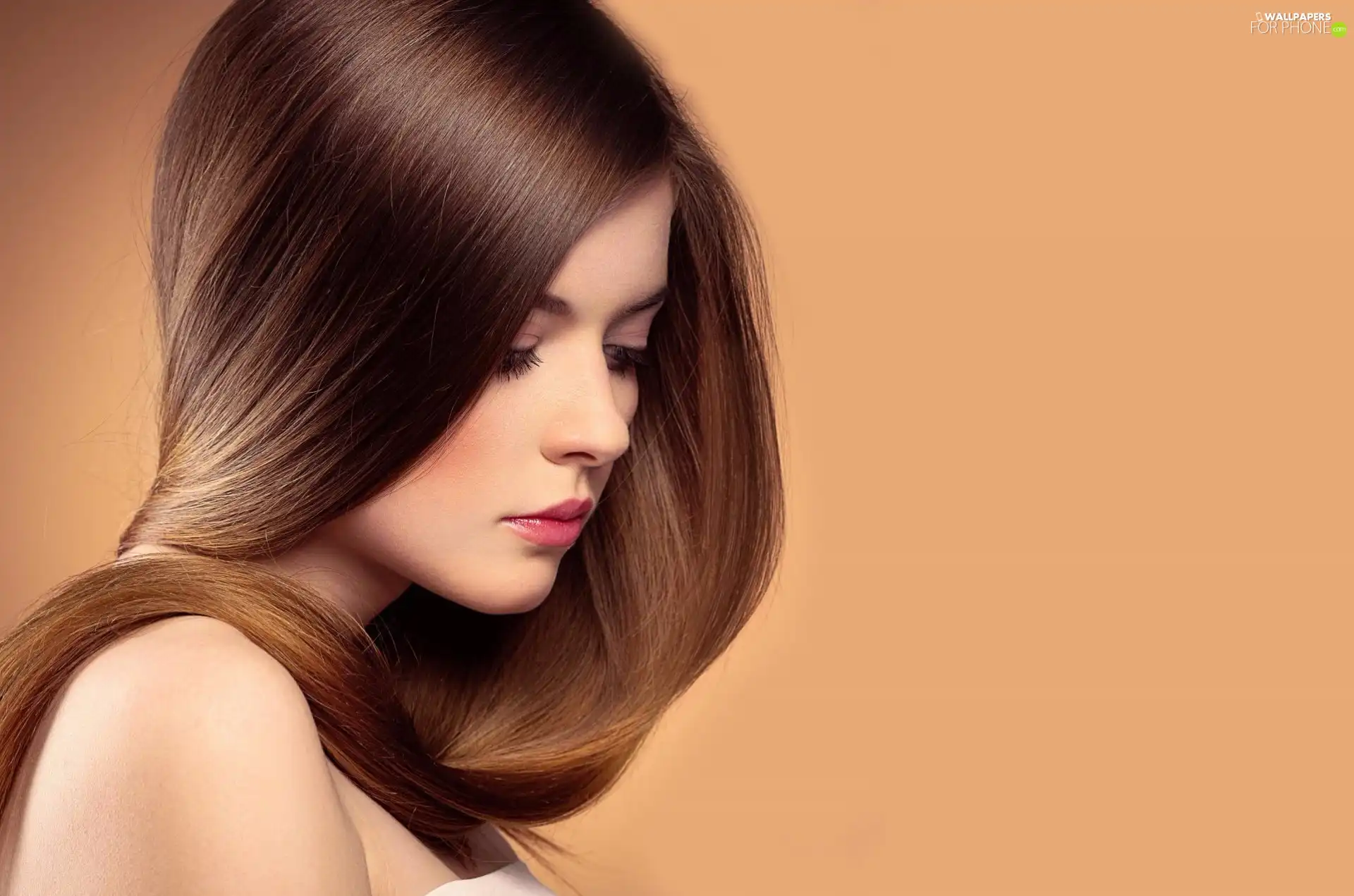 Hair, brunette, Longs