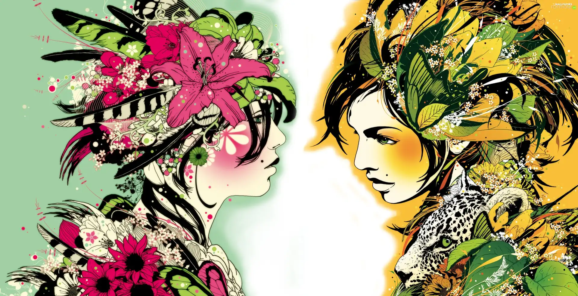Womens, We, hair, Flowers