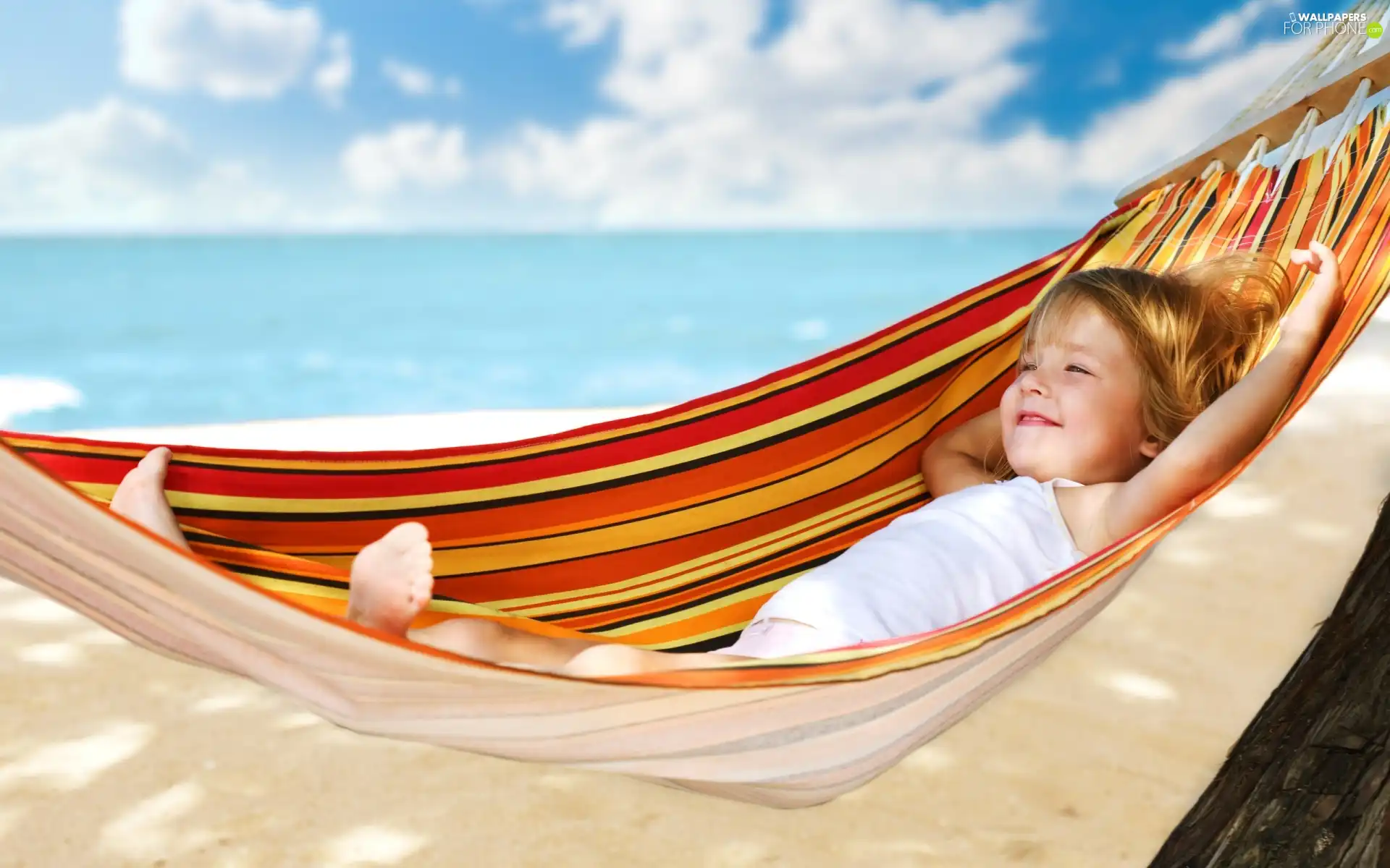 girl, Hammock