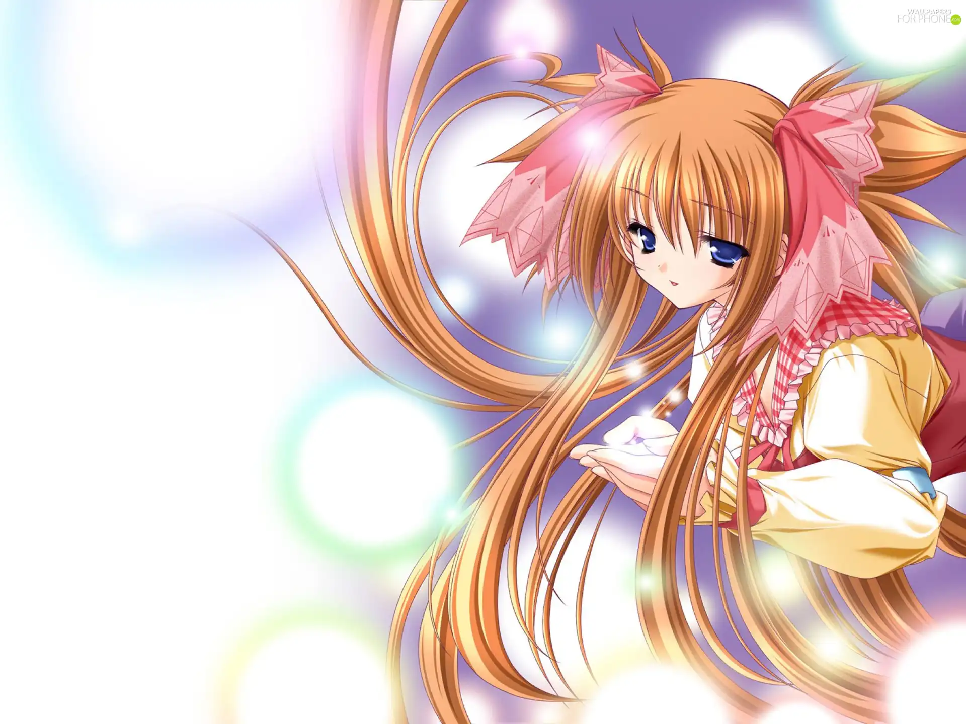 hands, girl, bows