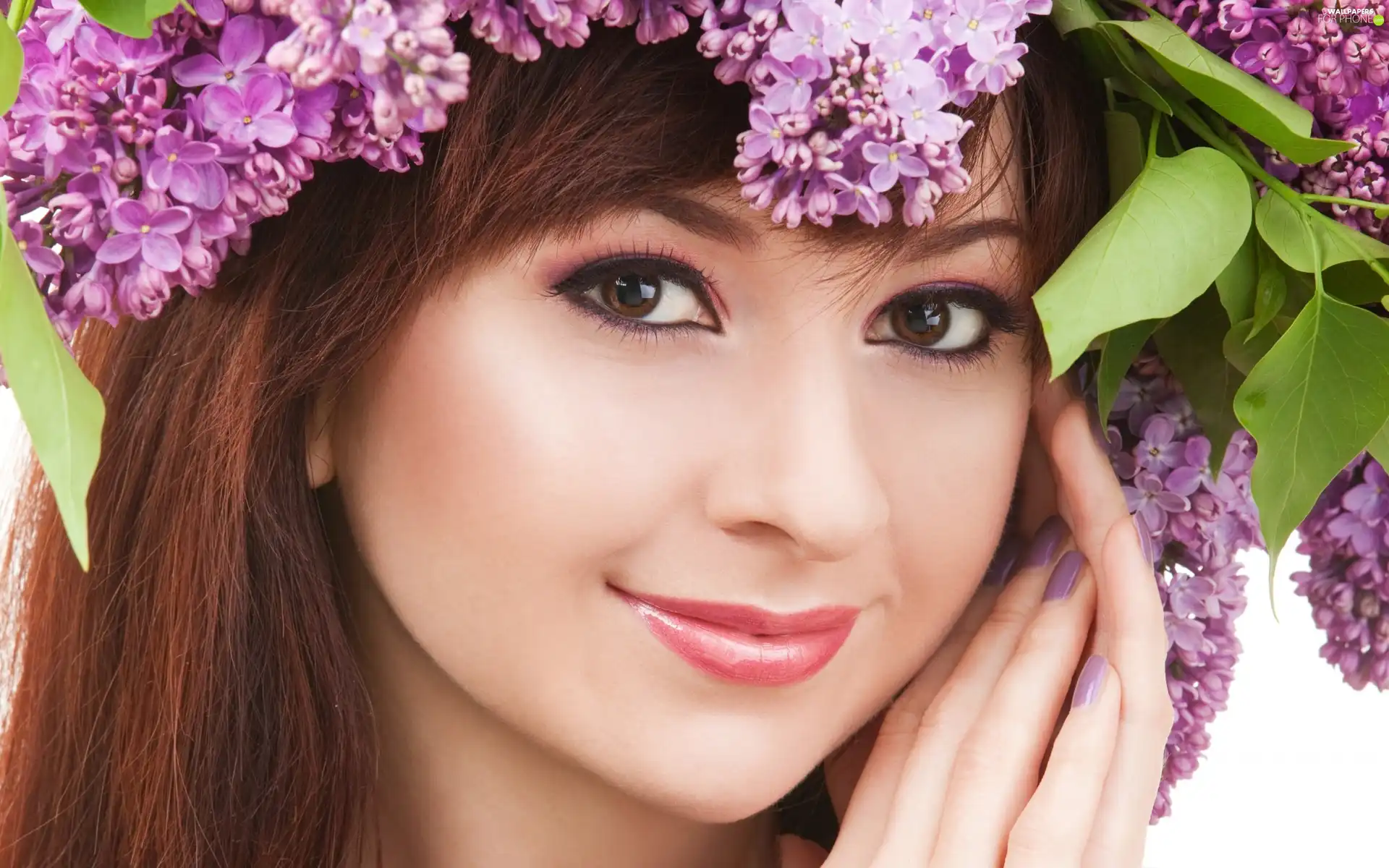 Women, without, hands, make-up