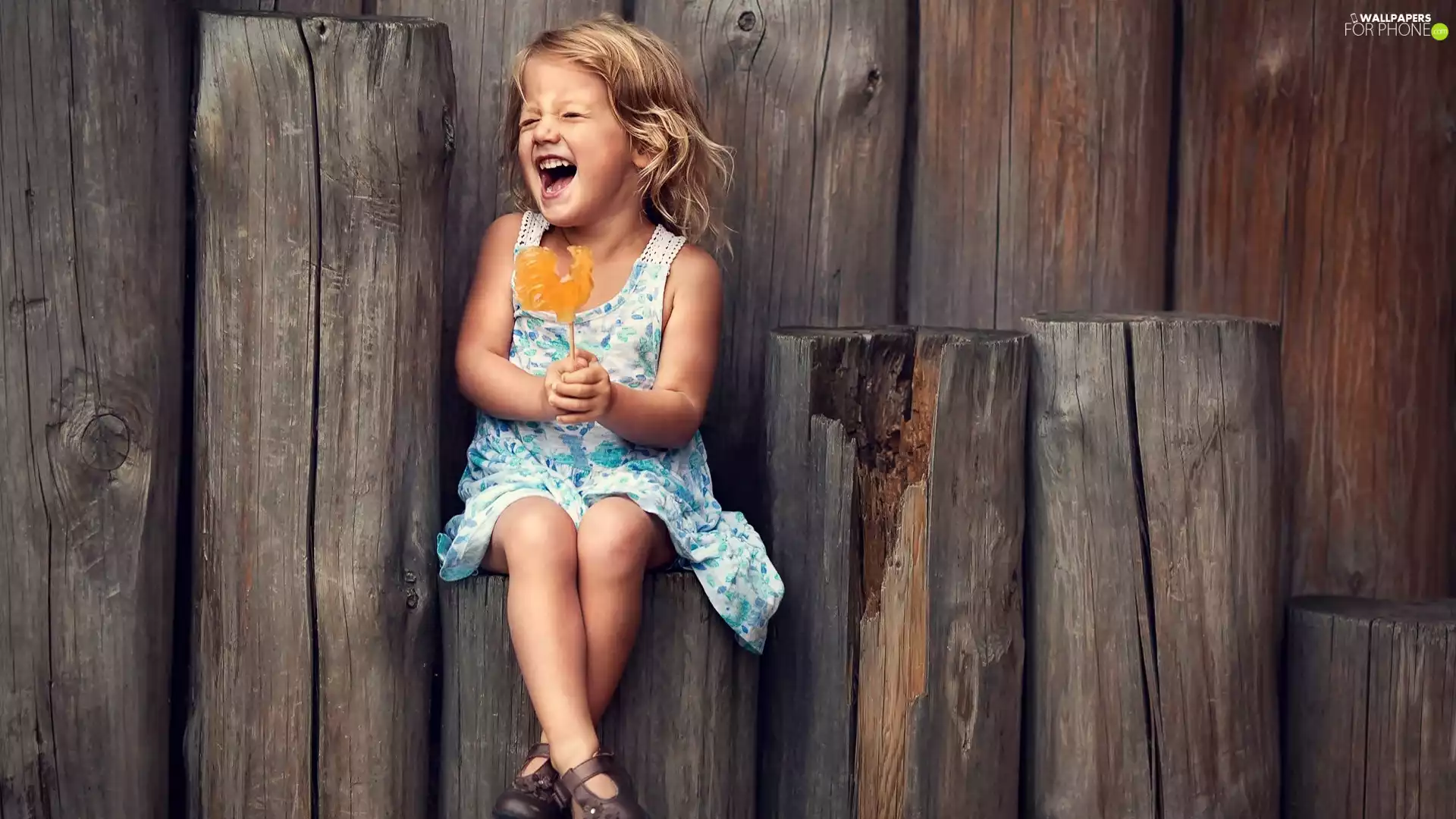 Kid, girl, Lollipop, happy