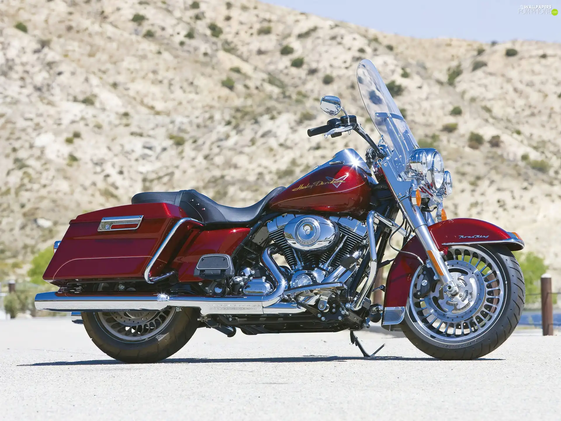 claret, Harley Davidson Road King