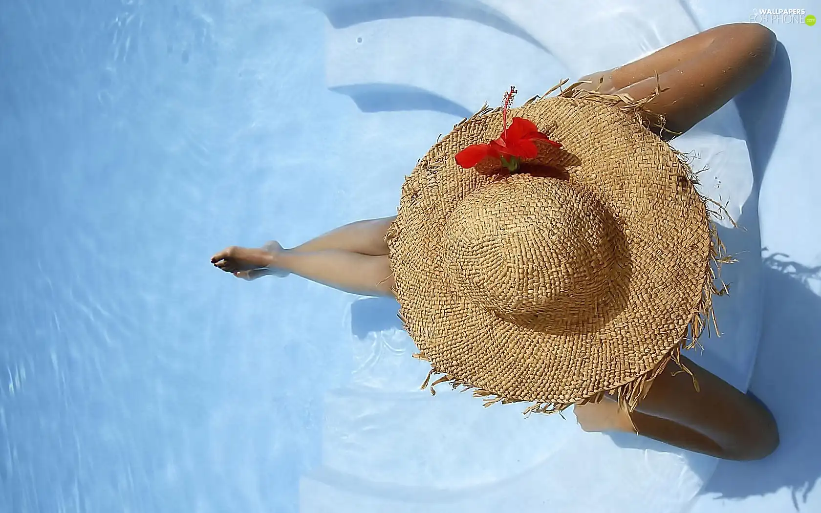 Hat, Women, Pool