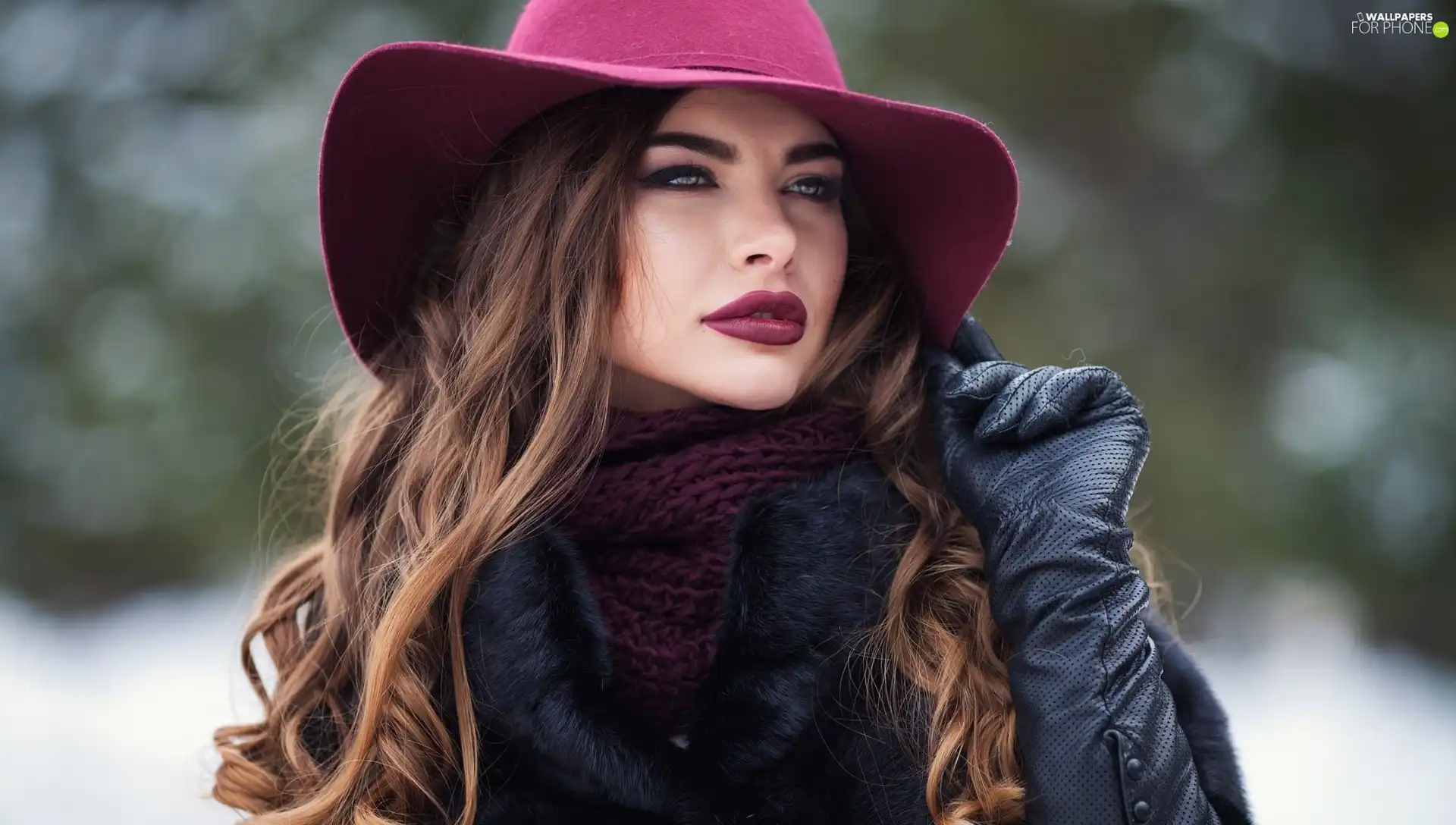 Scarf, make-up, light brown, Hat, Women