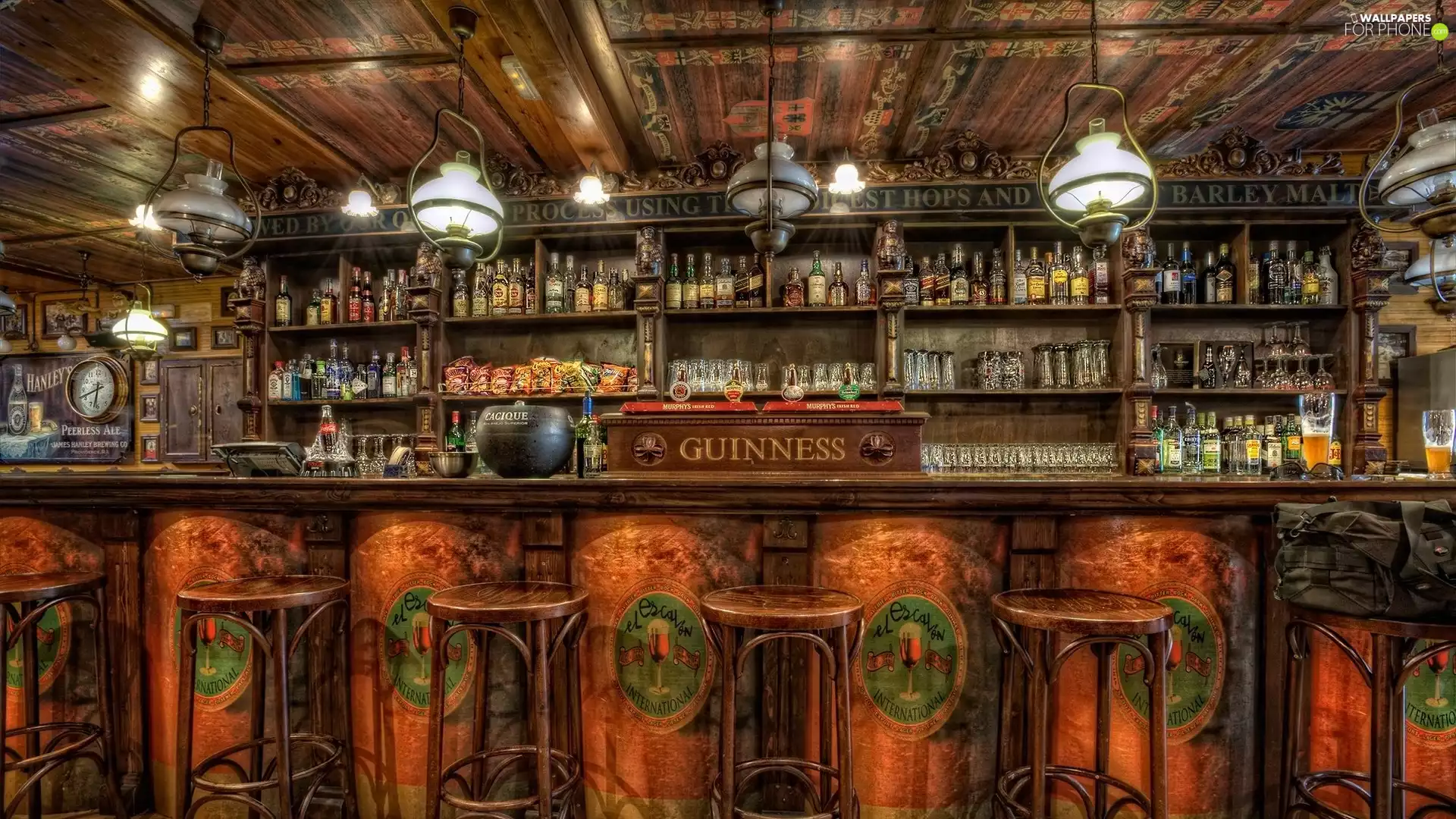 alcohols, HDR, interior, Bar, Local